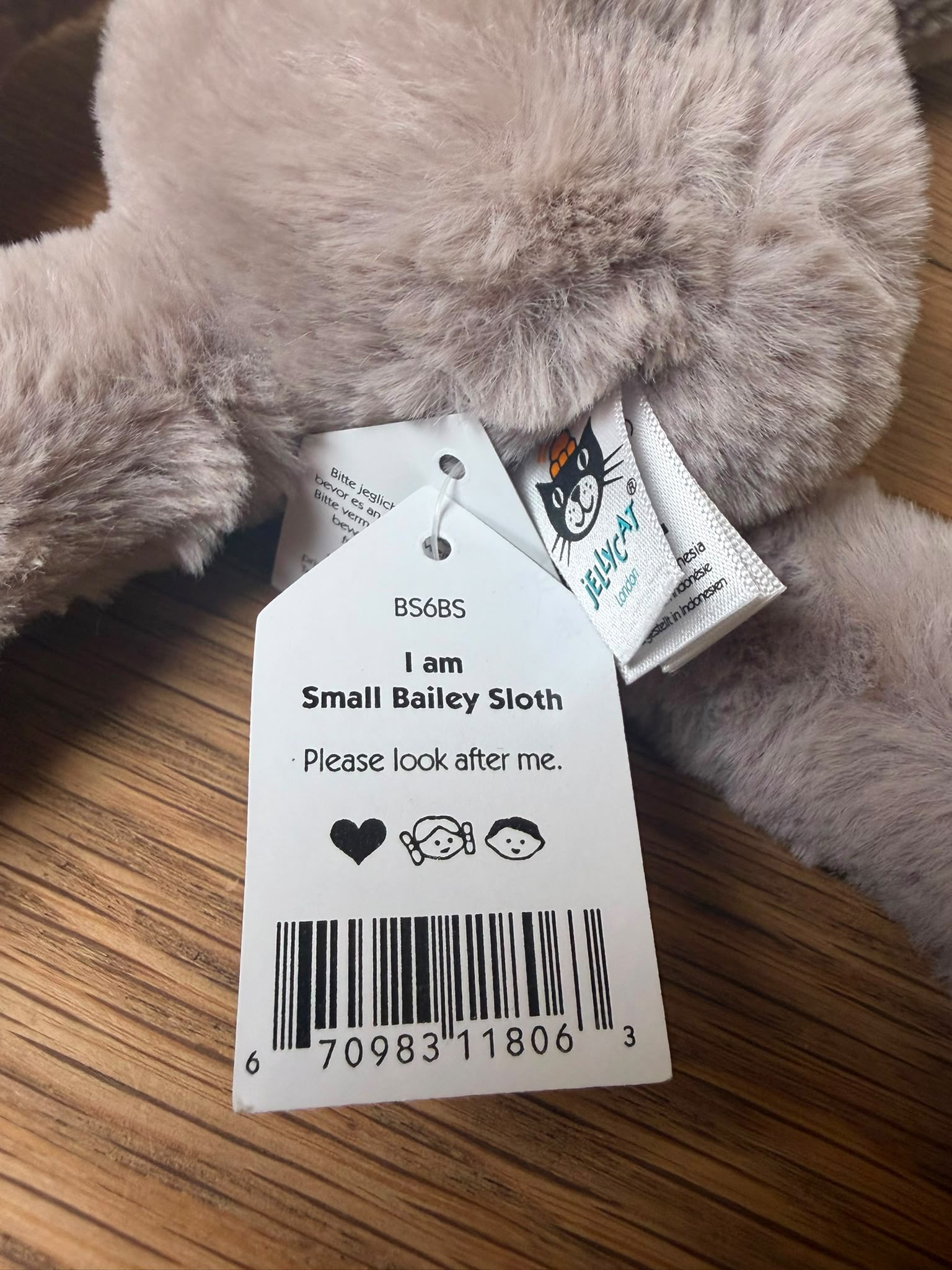 Jellycat Bailey Sloth - Small