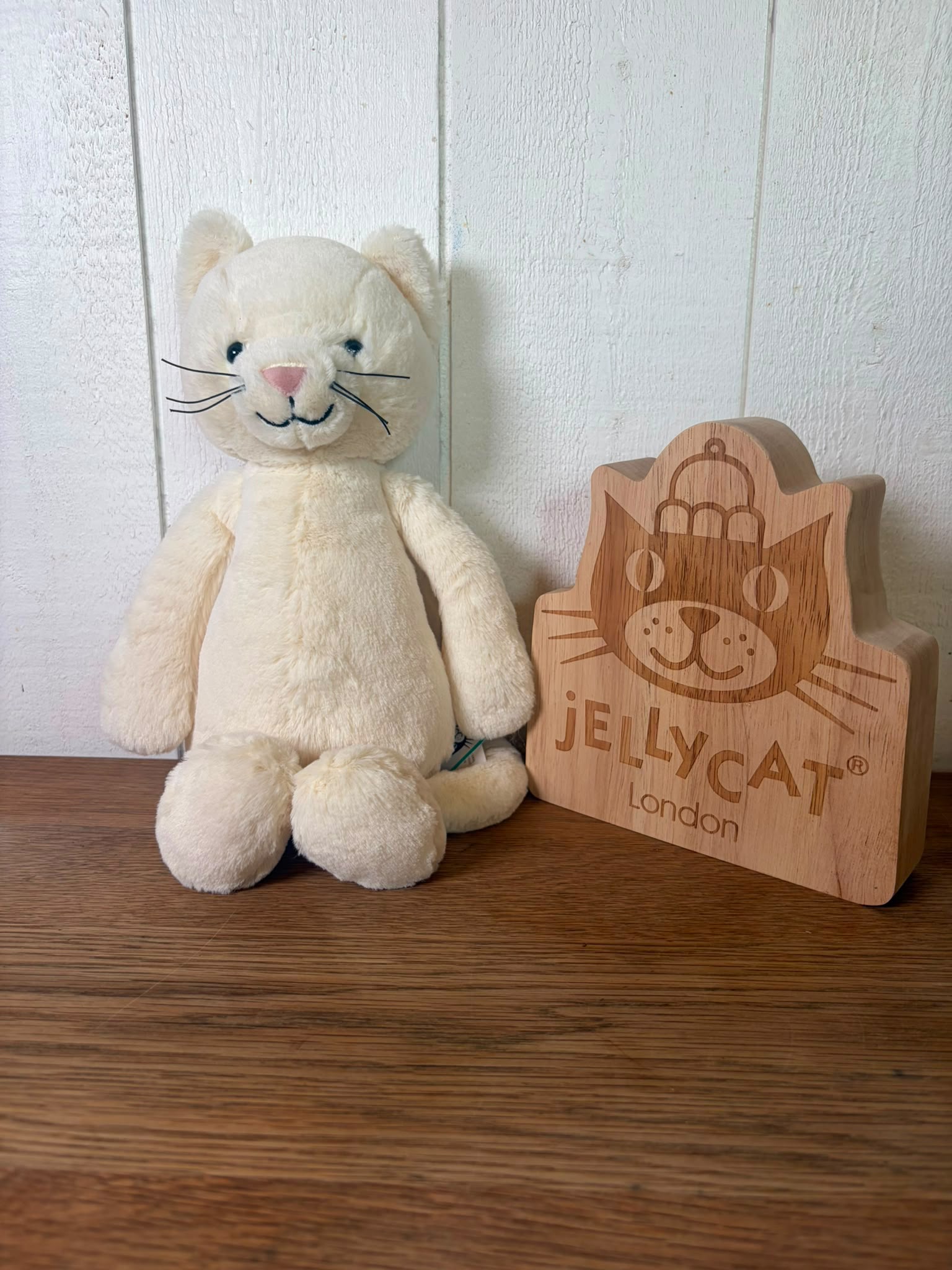 Jellycat Bashful Cream Kitten - Medium
