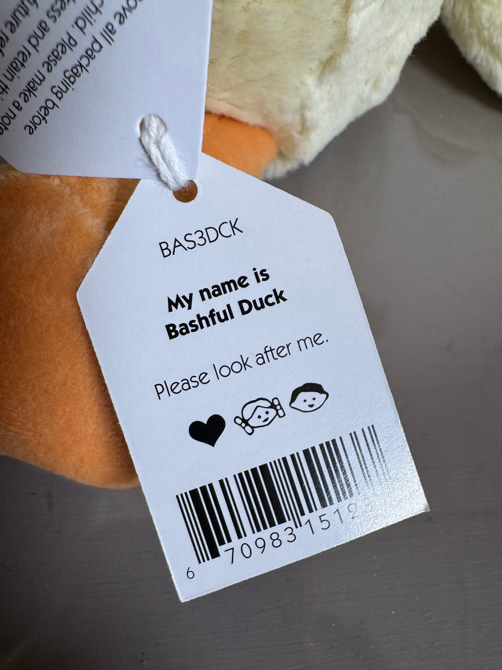 Jellycat Bashful Duck