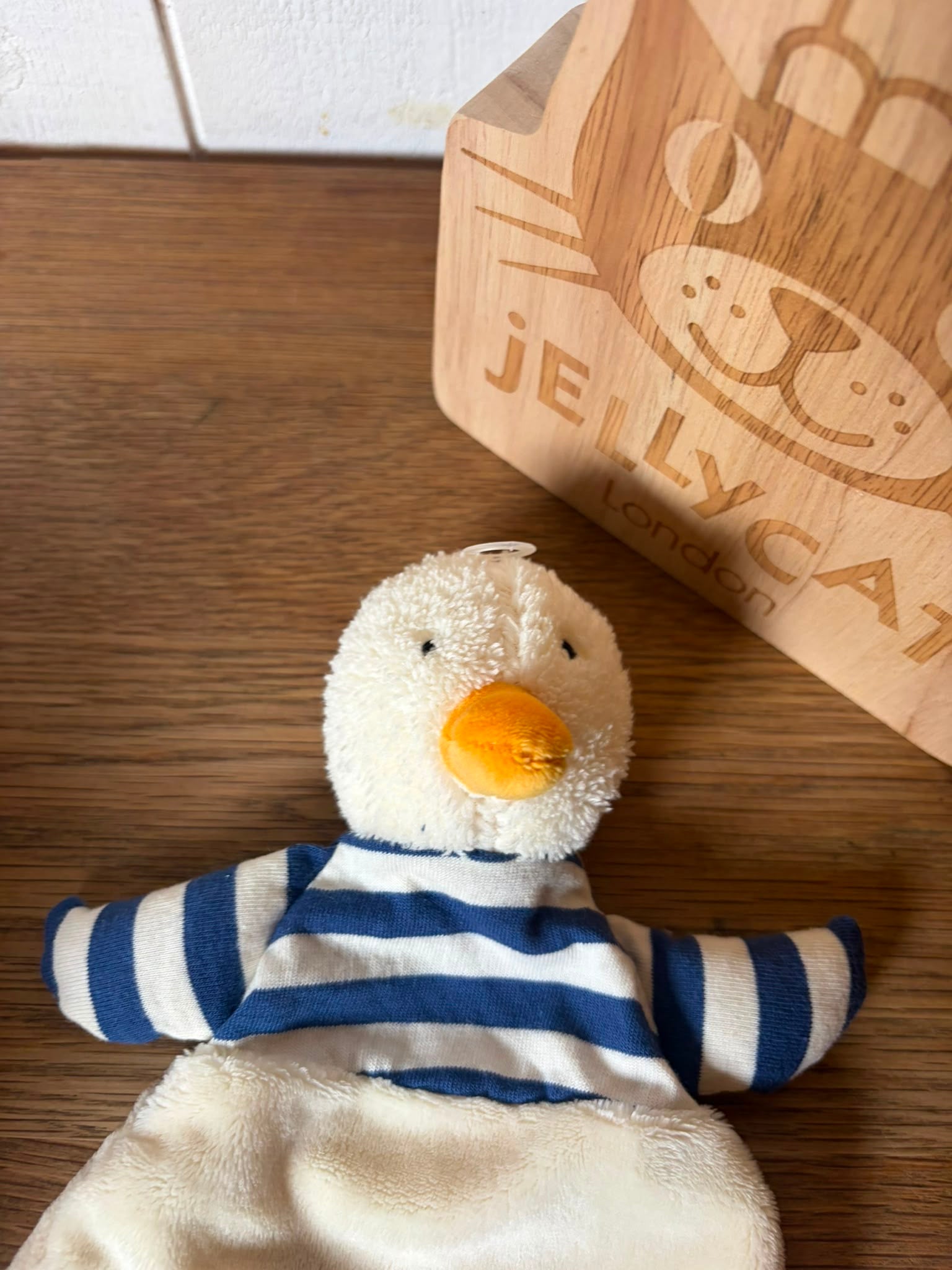 Jellycat Bredita Duck Soother blanket