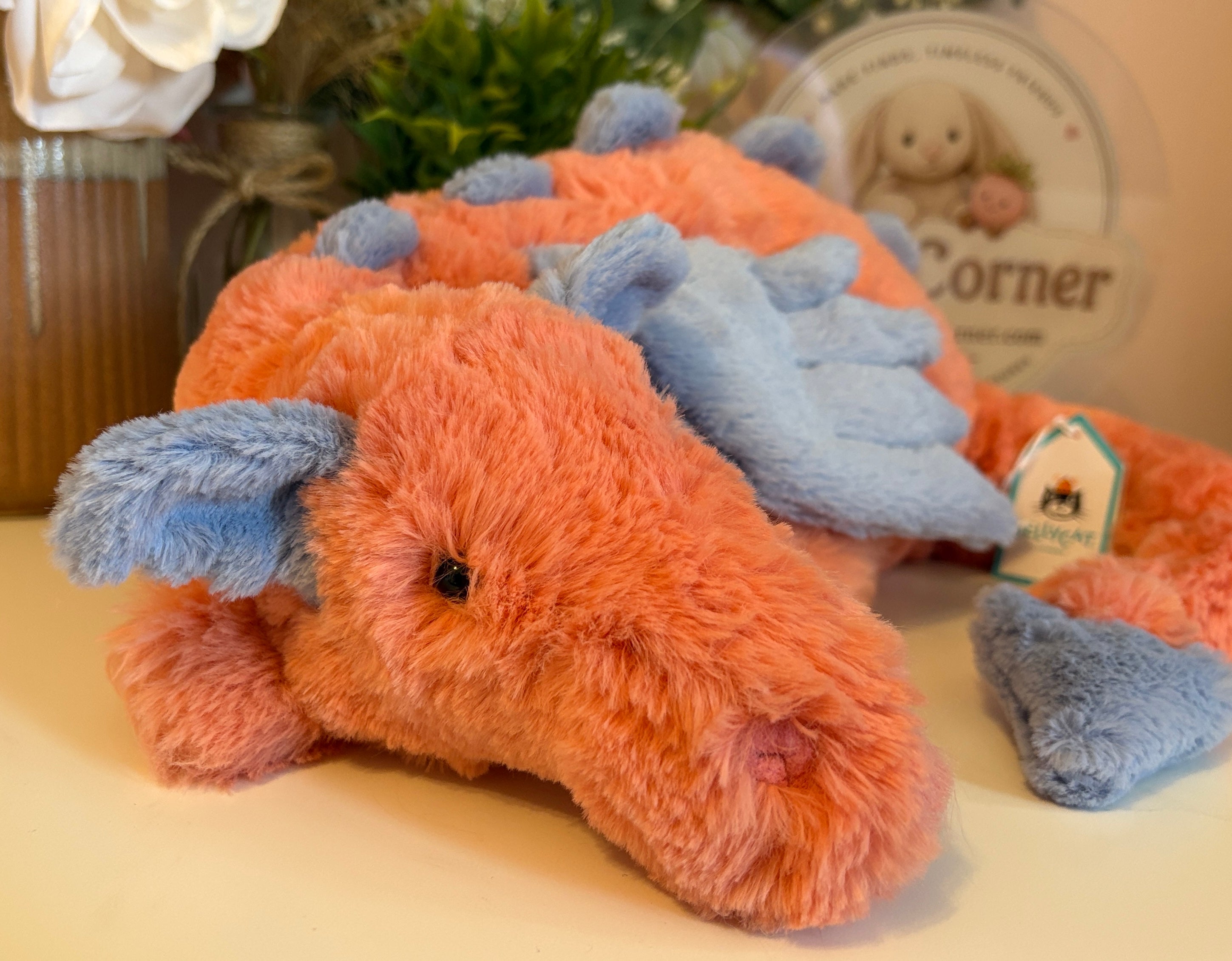Jellycat Persimmon Dragon | Large