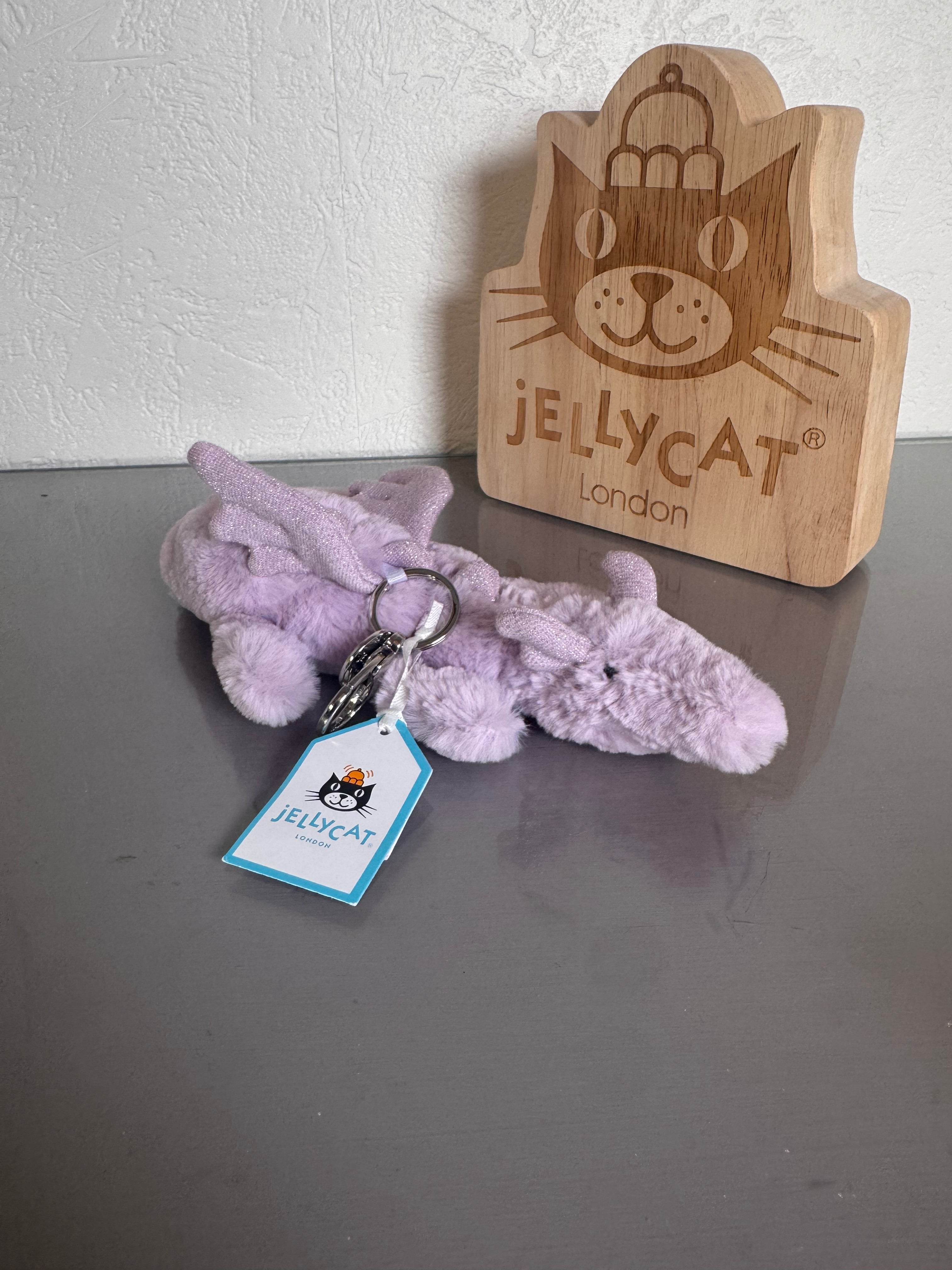 Lavender Dragon Bag Charm