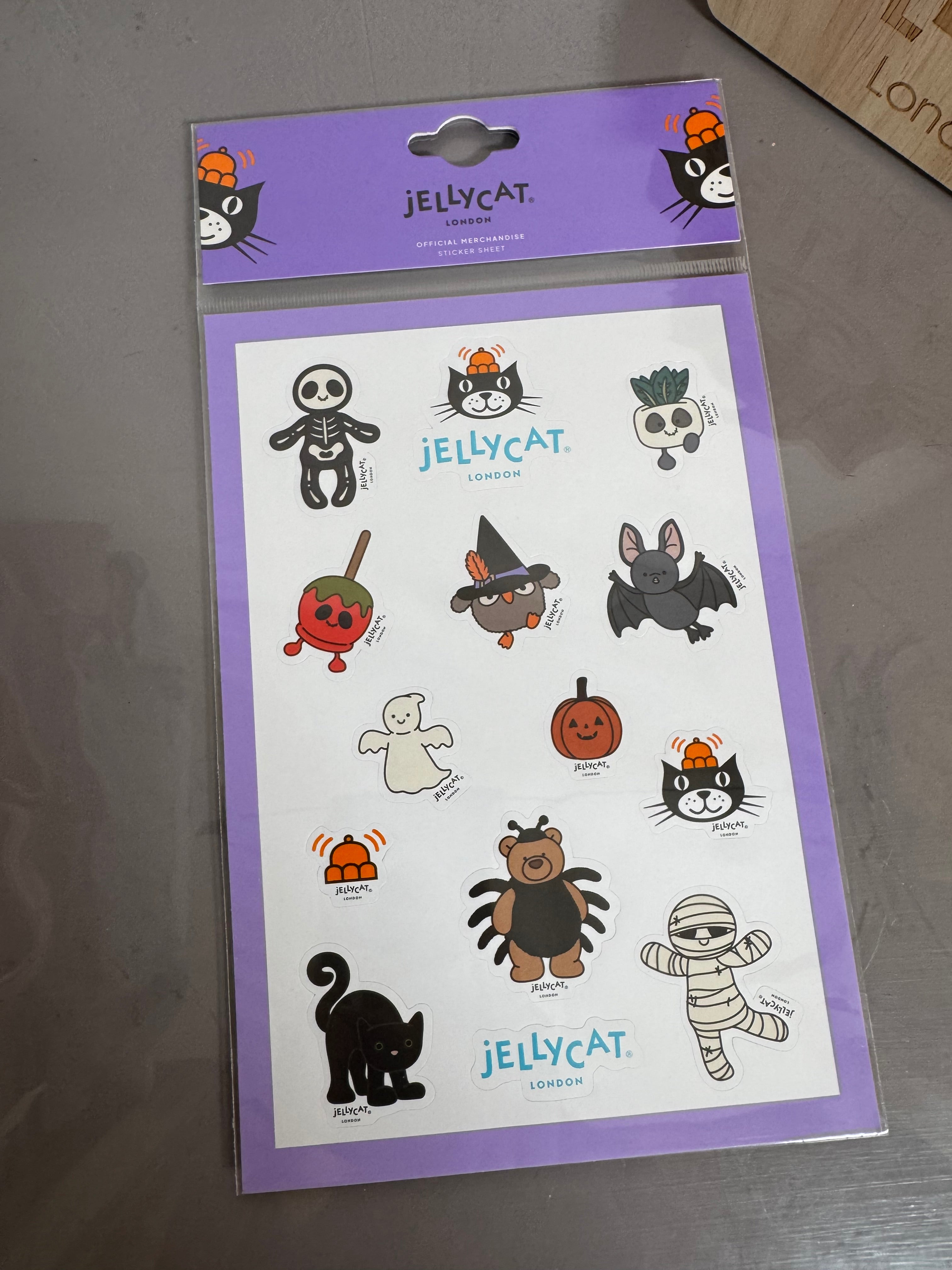 Jellycat 2025 Halloween Stickers