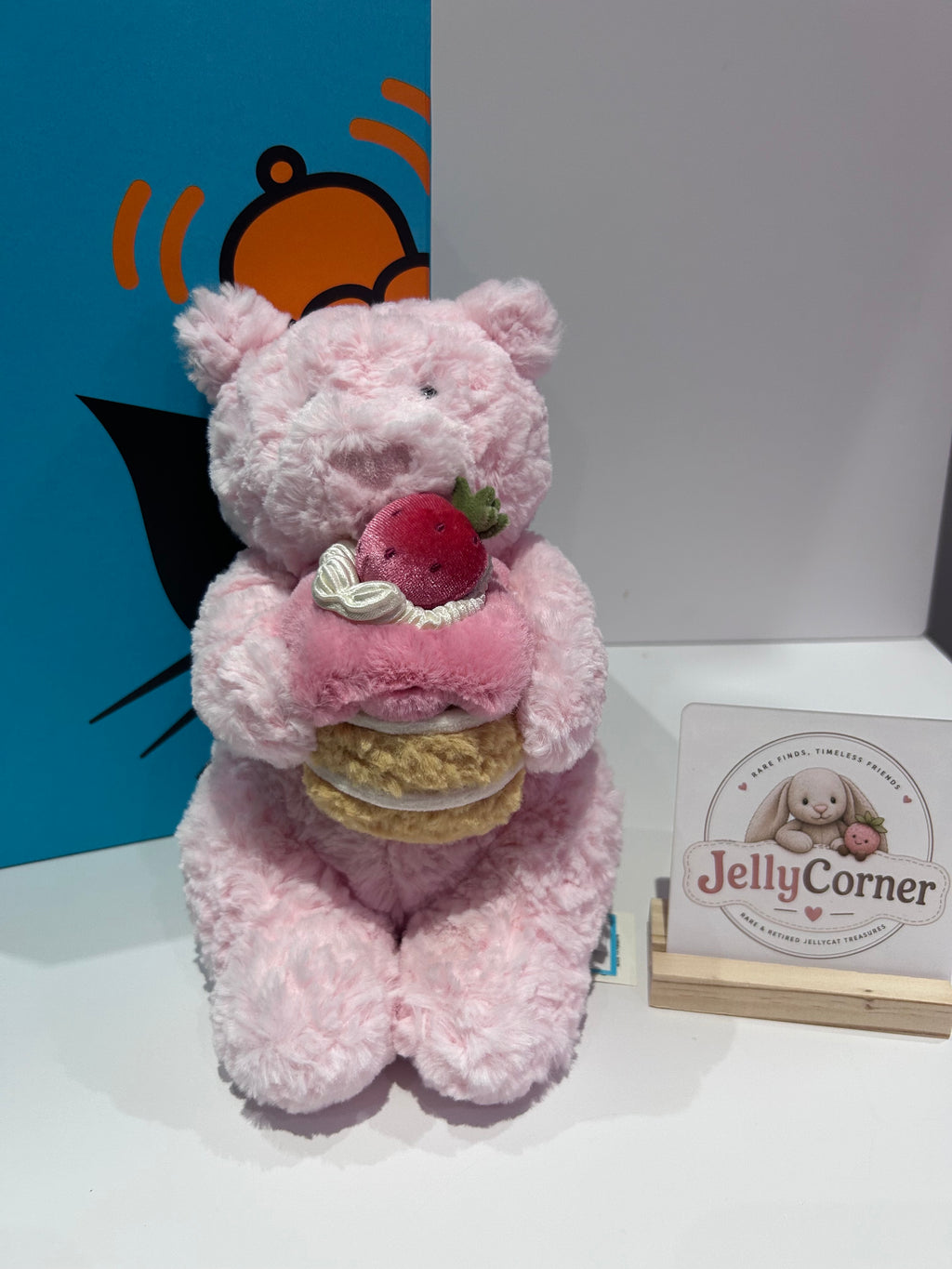 Leola Bear Holding A Strawberry Cake