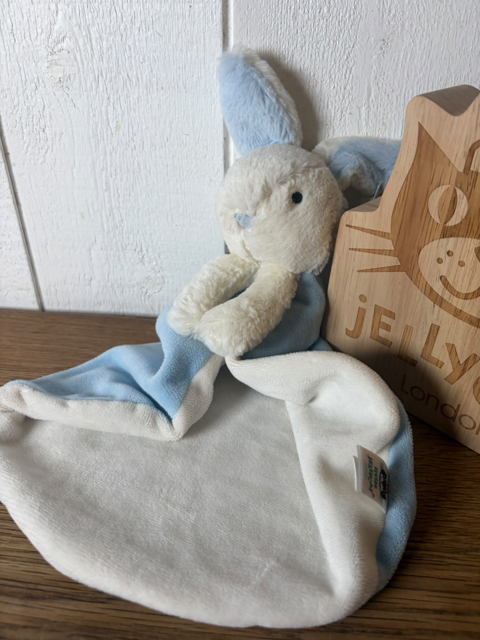 Jellycat Bobtail Bunny Soother - Blue