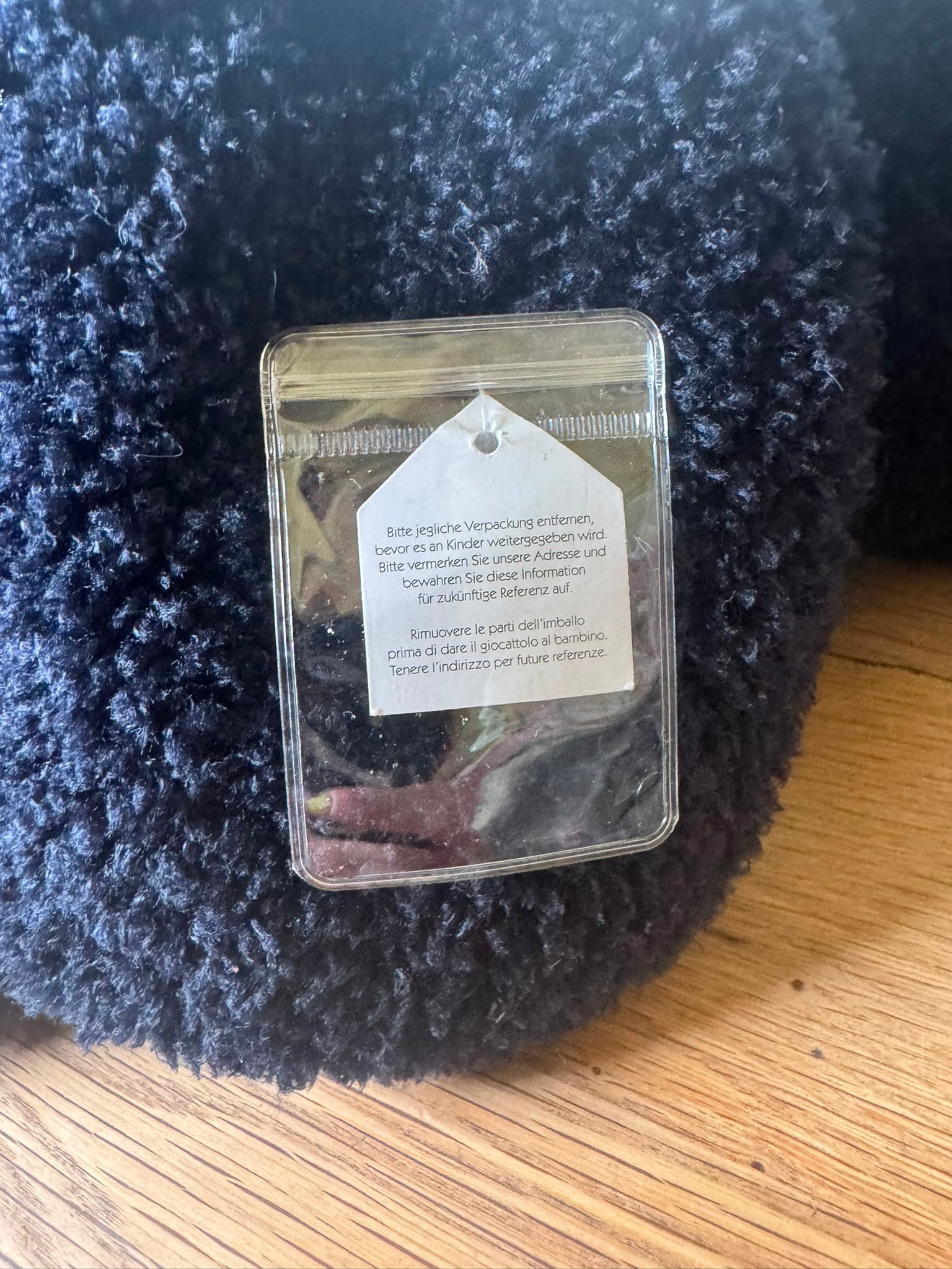 Jellycat Splootie Elephant - Missing front paper tag