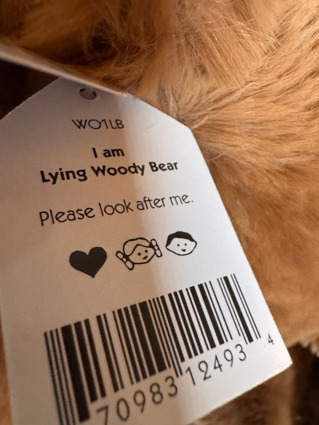 Lying Woody Bear