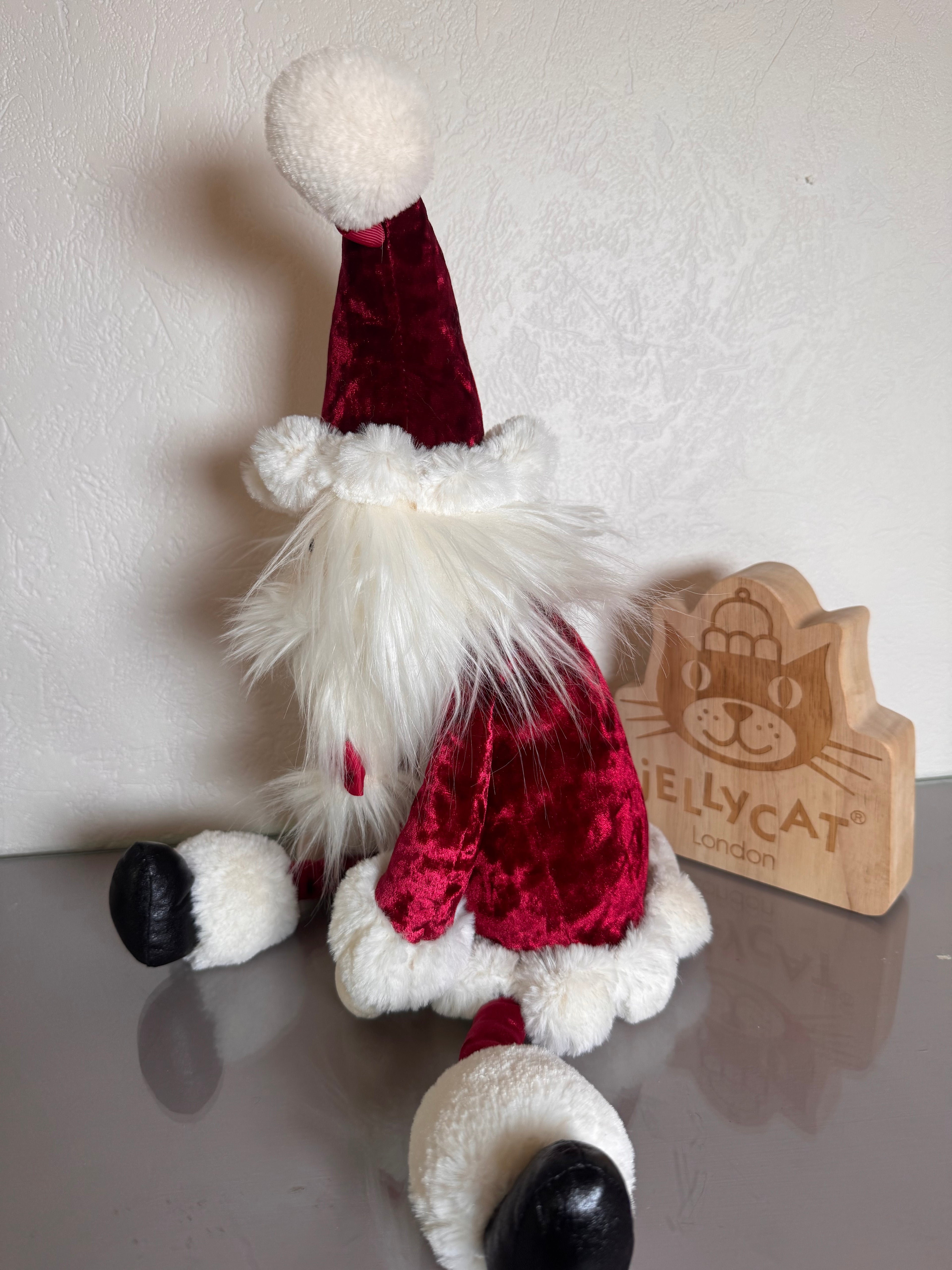 Large Cranberry Santa