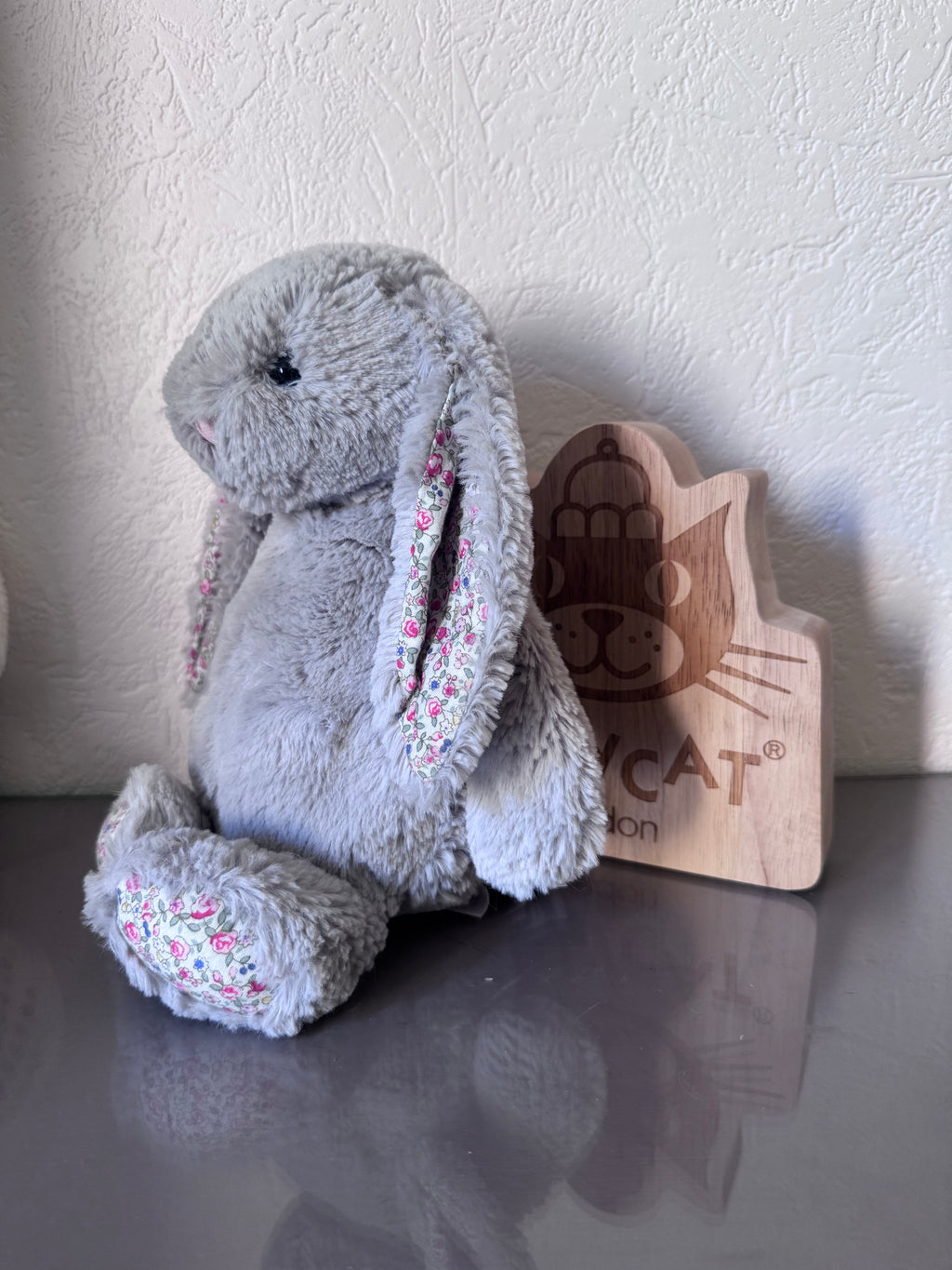 Medium Original Silver Blossom Bunny