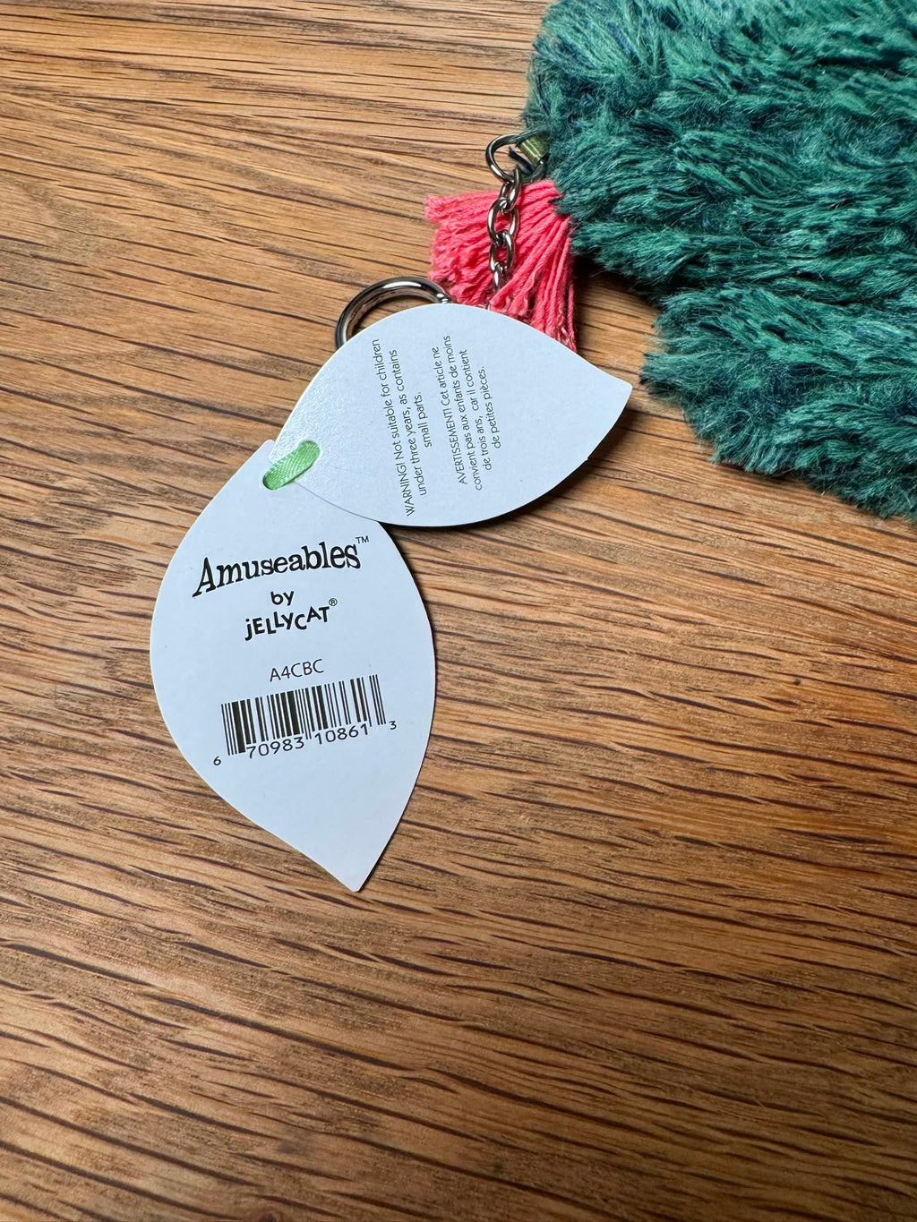 Jellycat Cactus Bag Charm- Prototype