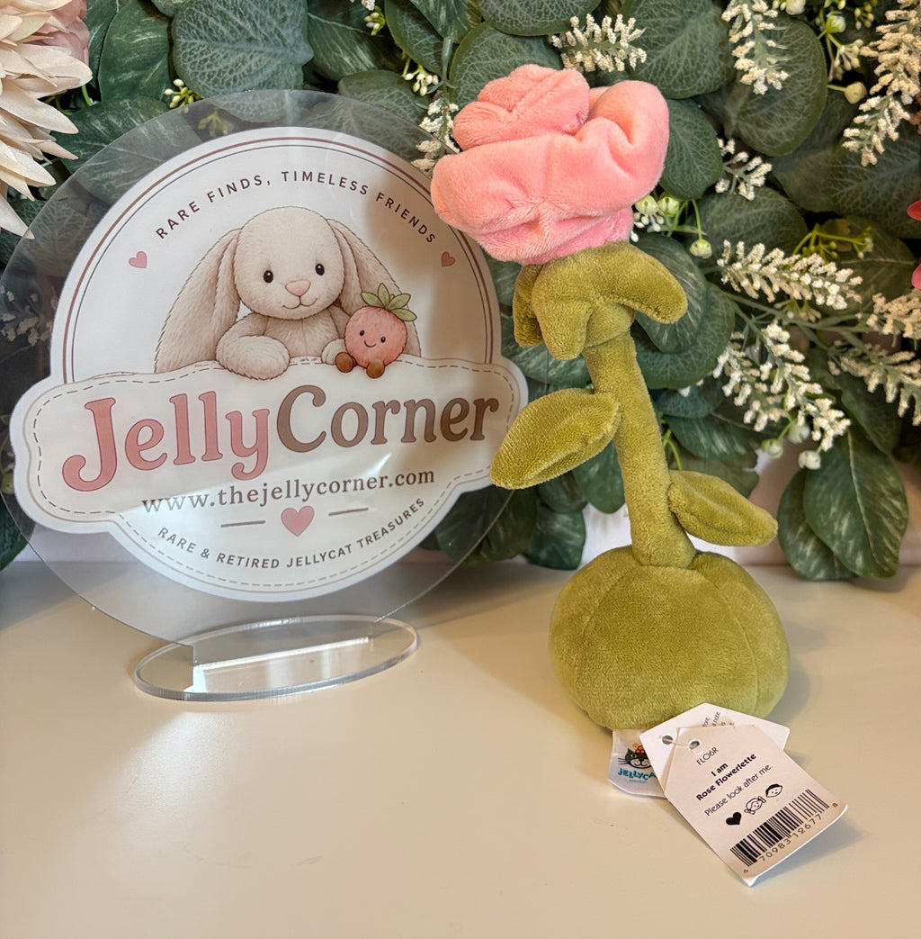Jellycat Rose Flowerlette | Rare Find