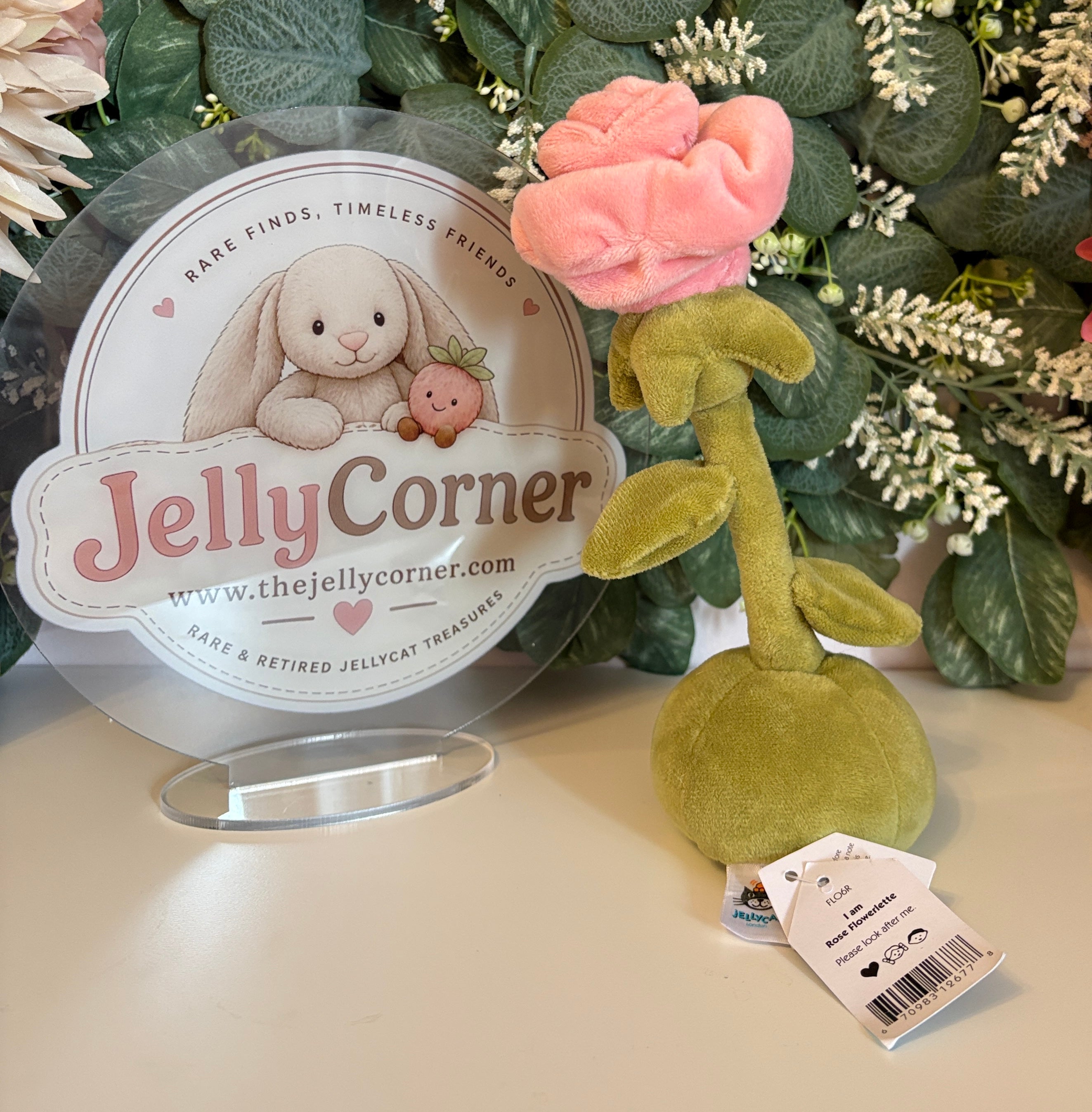Jellycat Rose Flowerlette | Rare Find