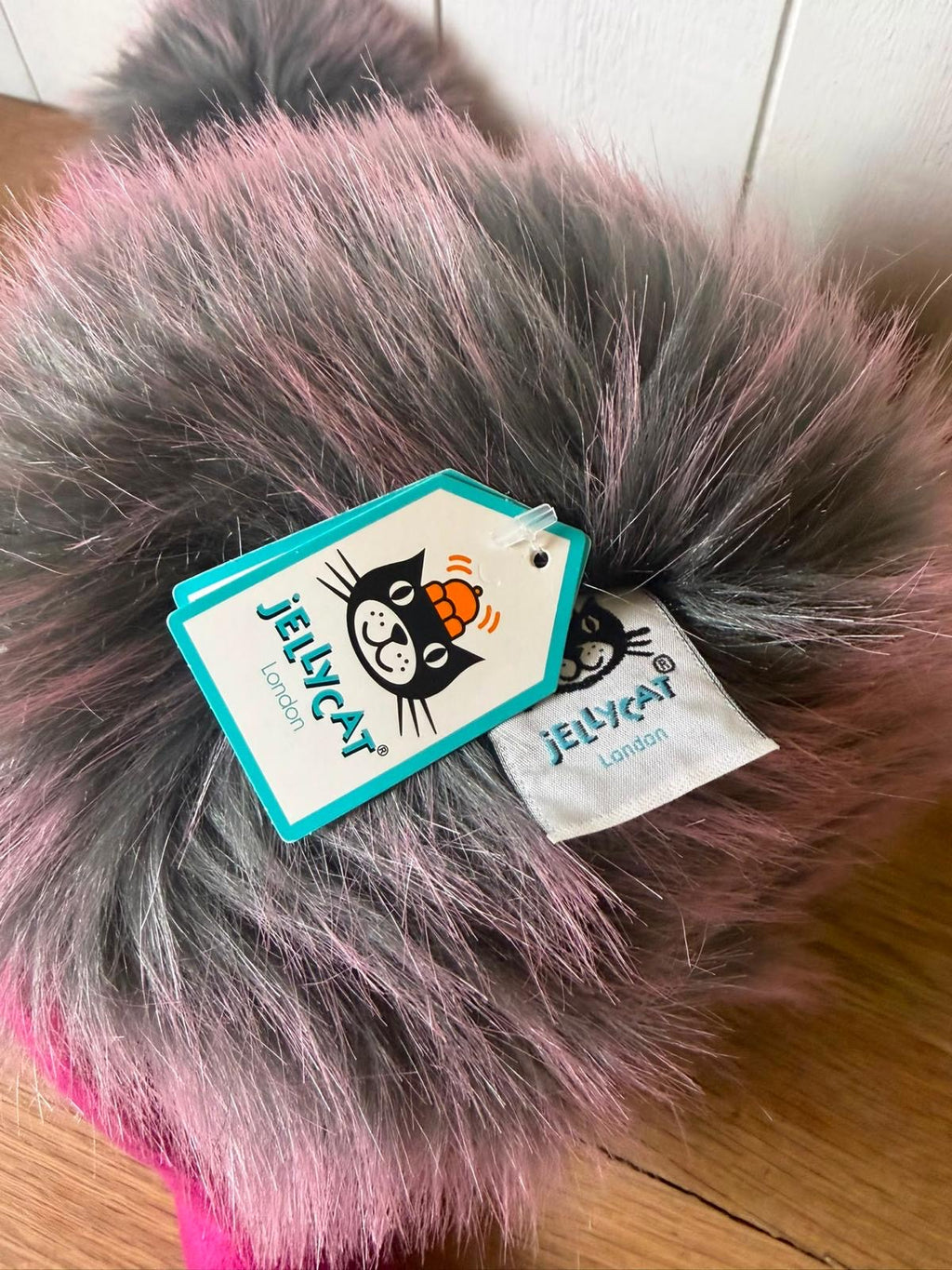 Jellycat Pom Pom - Large - Grey & Pink