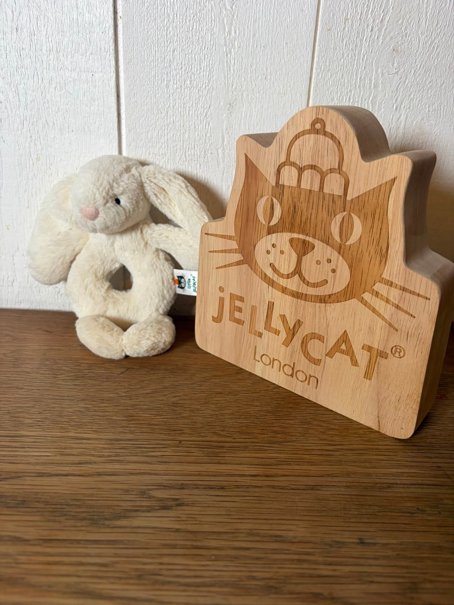 Jellycat Bashful Bunny Ring Rattle - Cream