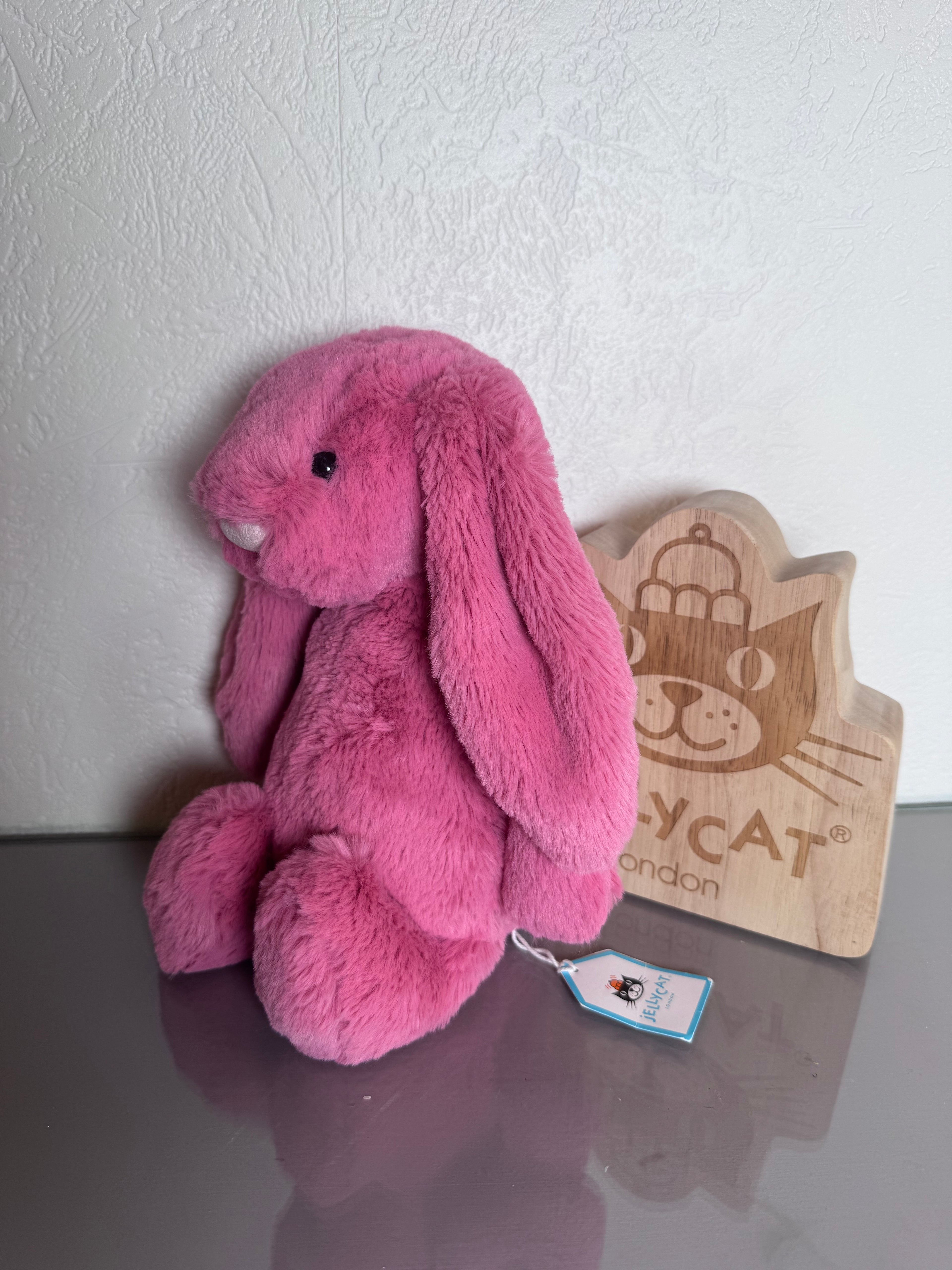 Jellycat Medium Cerise Bunny/ Tagged