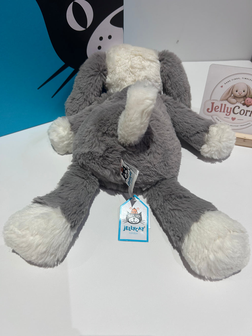 Jellycat Smudge Puppy - Writing on tag