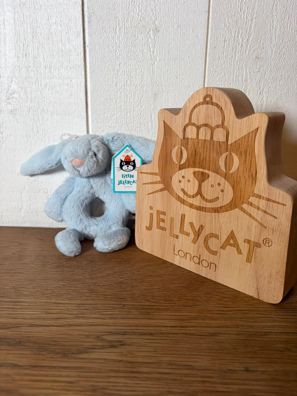 Jellycat Bashful Bunny Ring Rattle - Blue