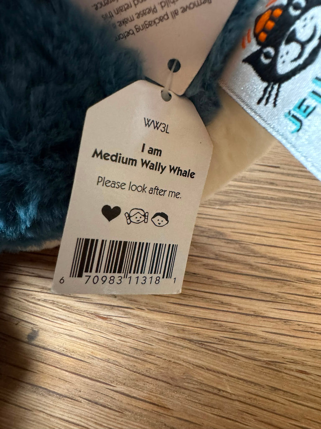 Jellycat Wally Whale