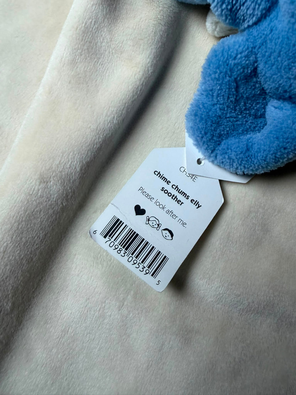 Jellycat Chime Chums Elly Elephant Soother