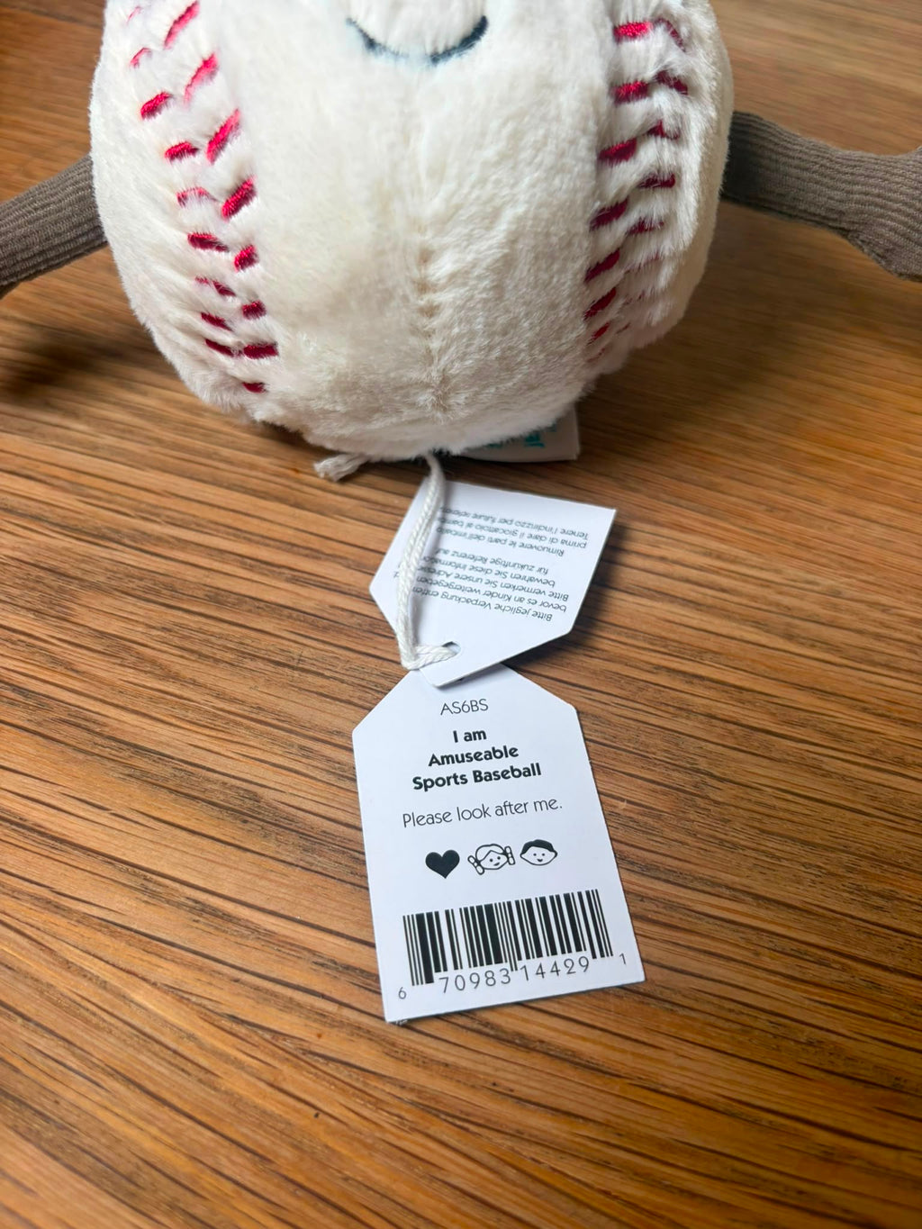 Jellycat Amuseable Baseball