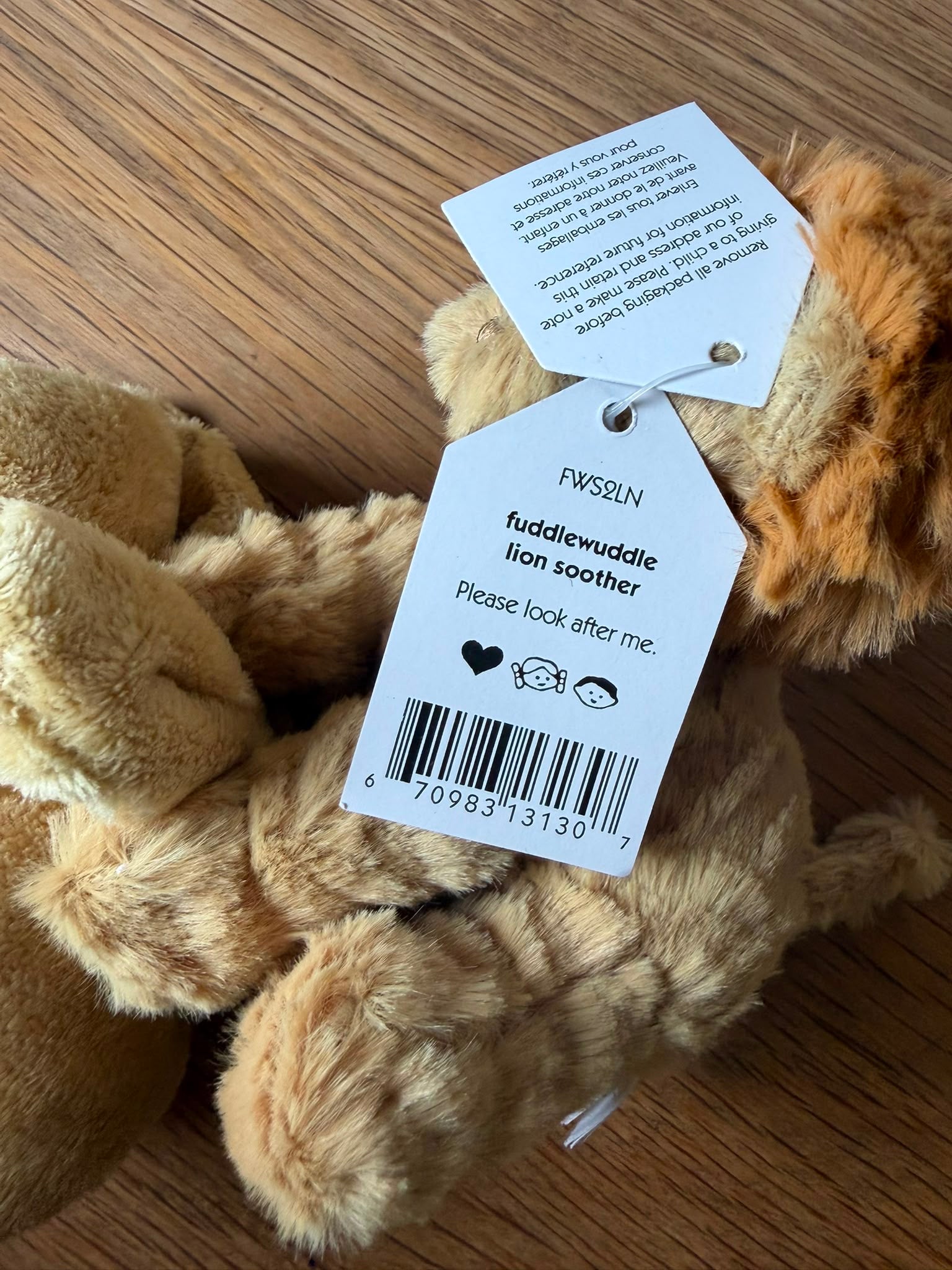 Jellycat Fuddlewuddle Lion Soother