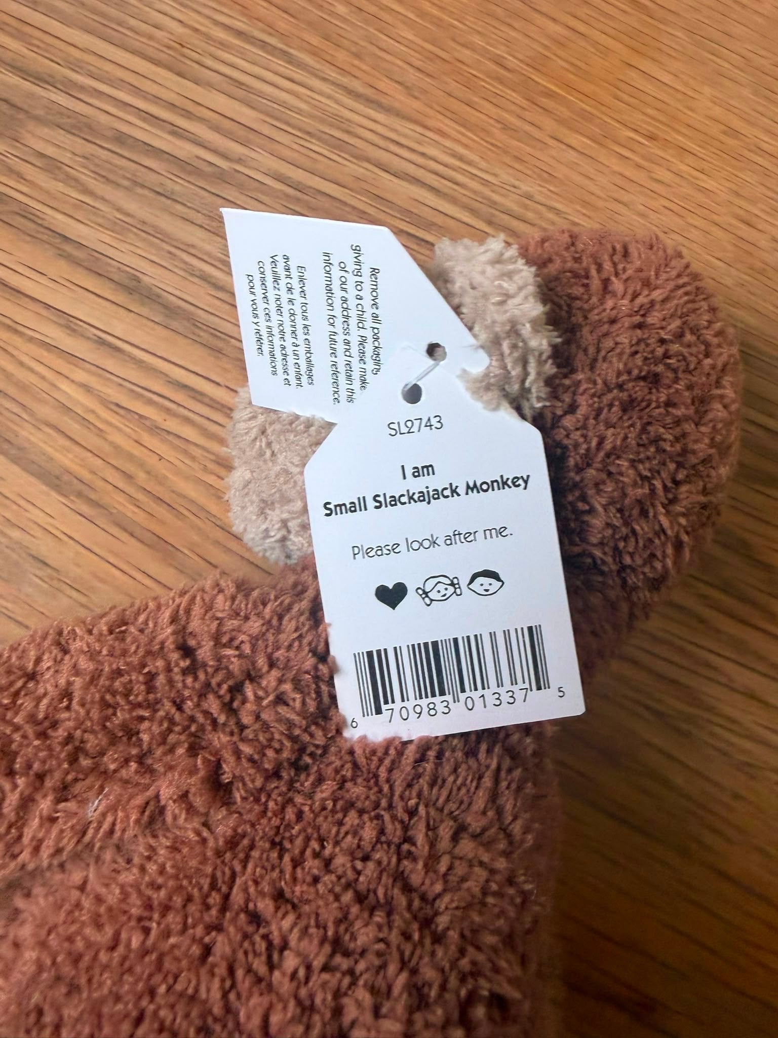Jellycat Slackajack Monkey