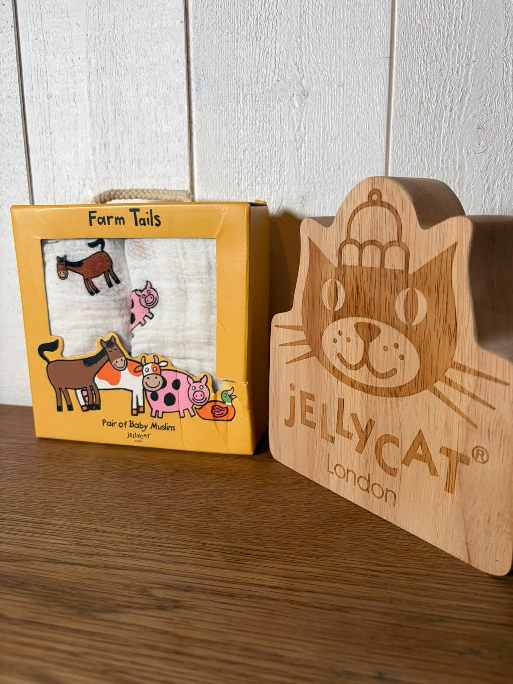 Jellycat Farm Tails Muslins