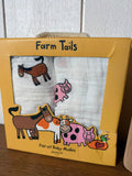 Jellycat Farm Tails Muslins