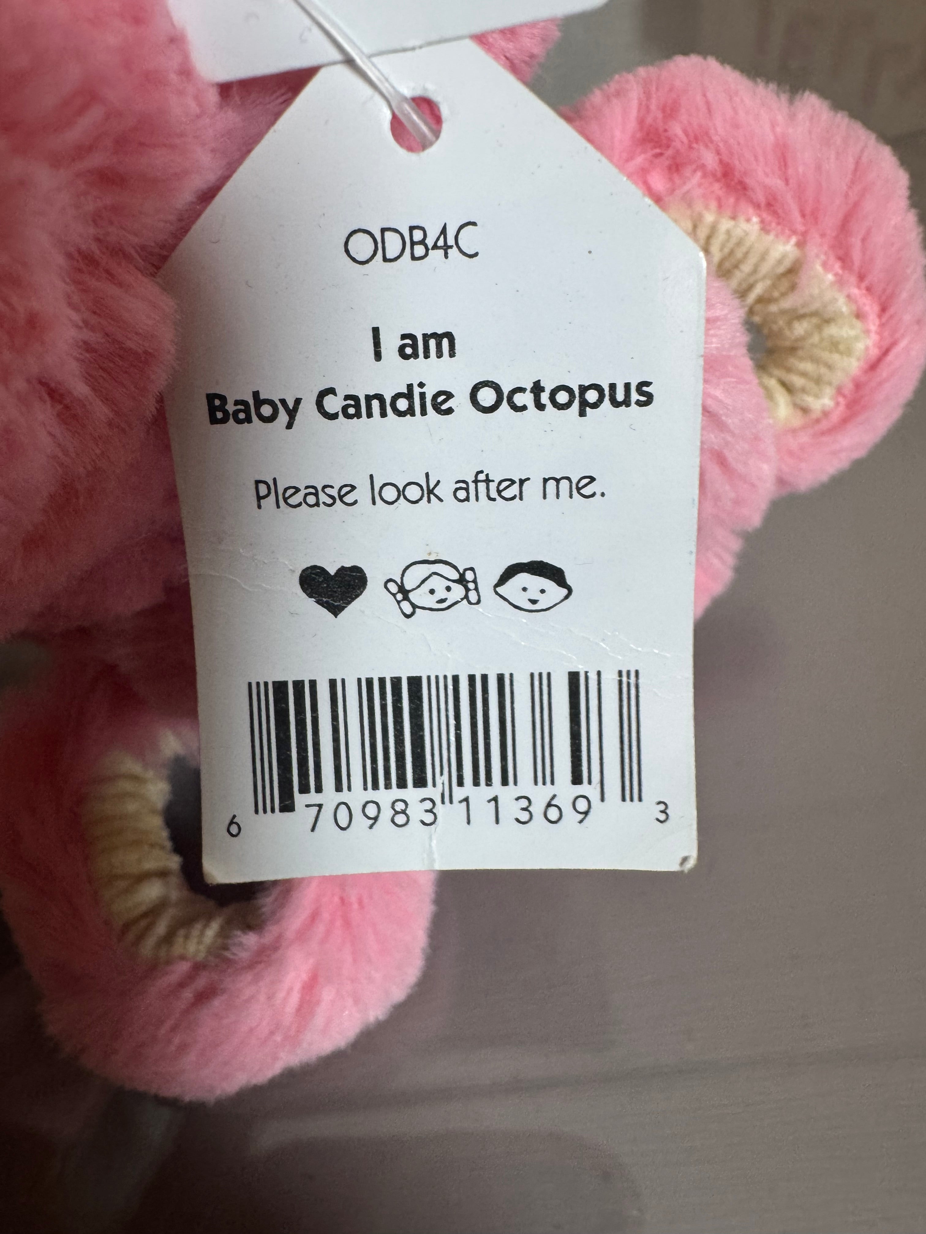 Jellycat Baby Candie Octopus