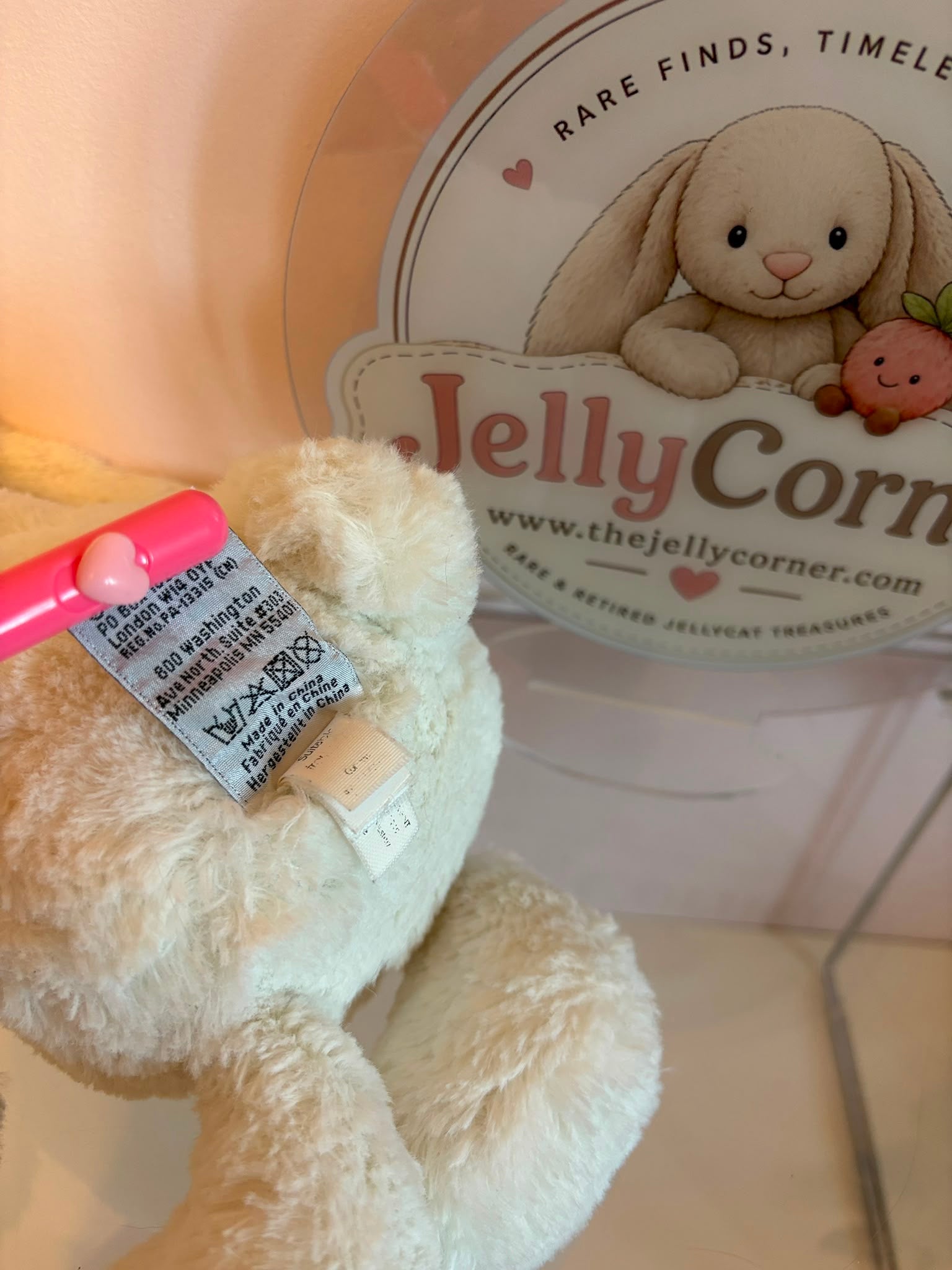 Jellycat Candy Stripe Medium Bunny