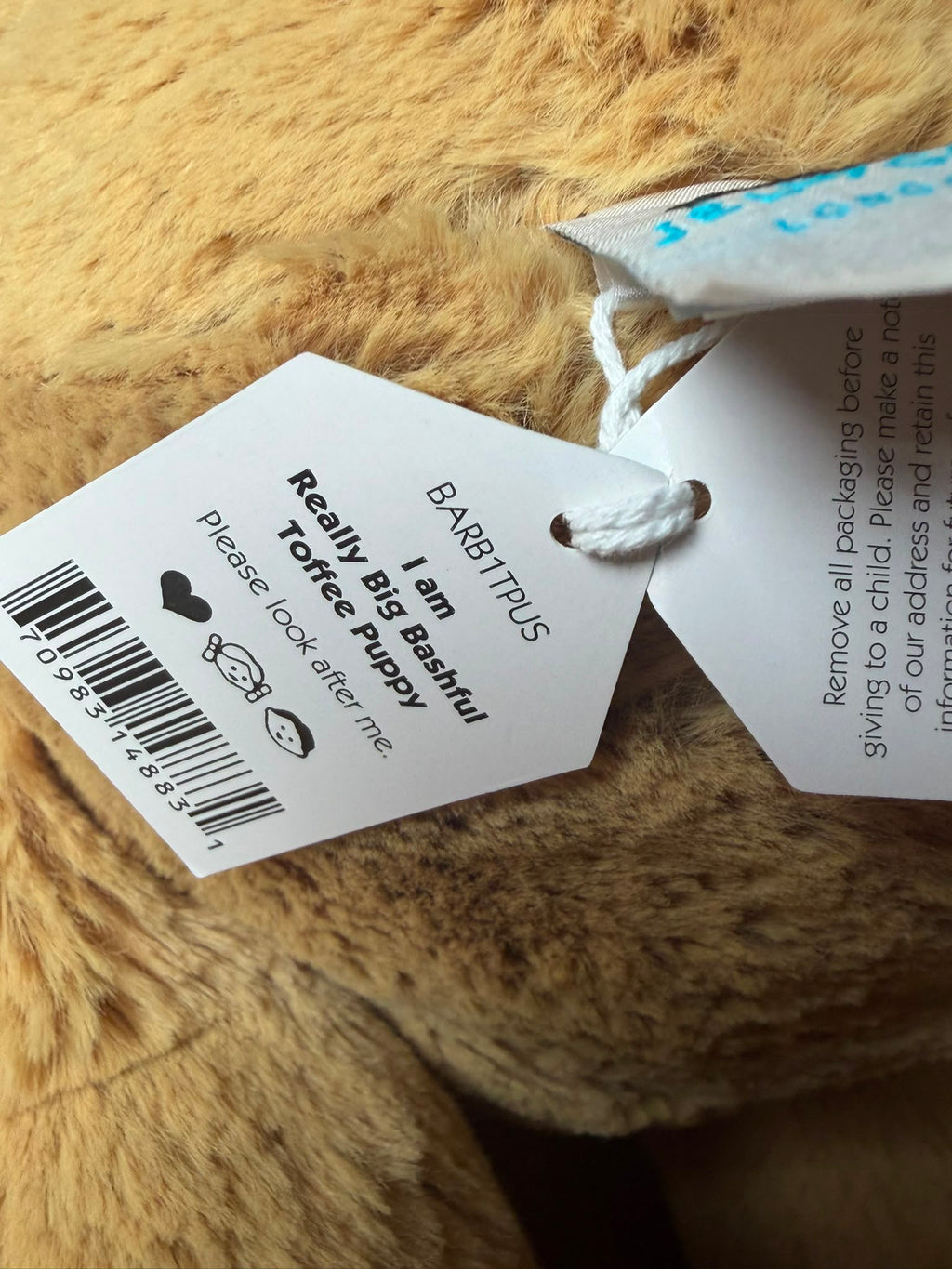 Jellycat Really Big Bashful Toffee Puppy