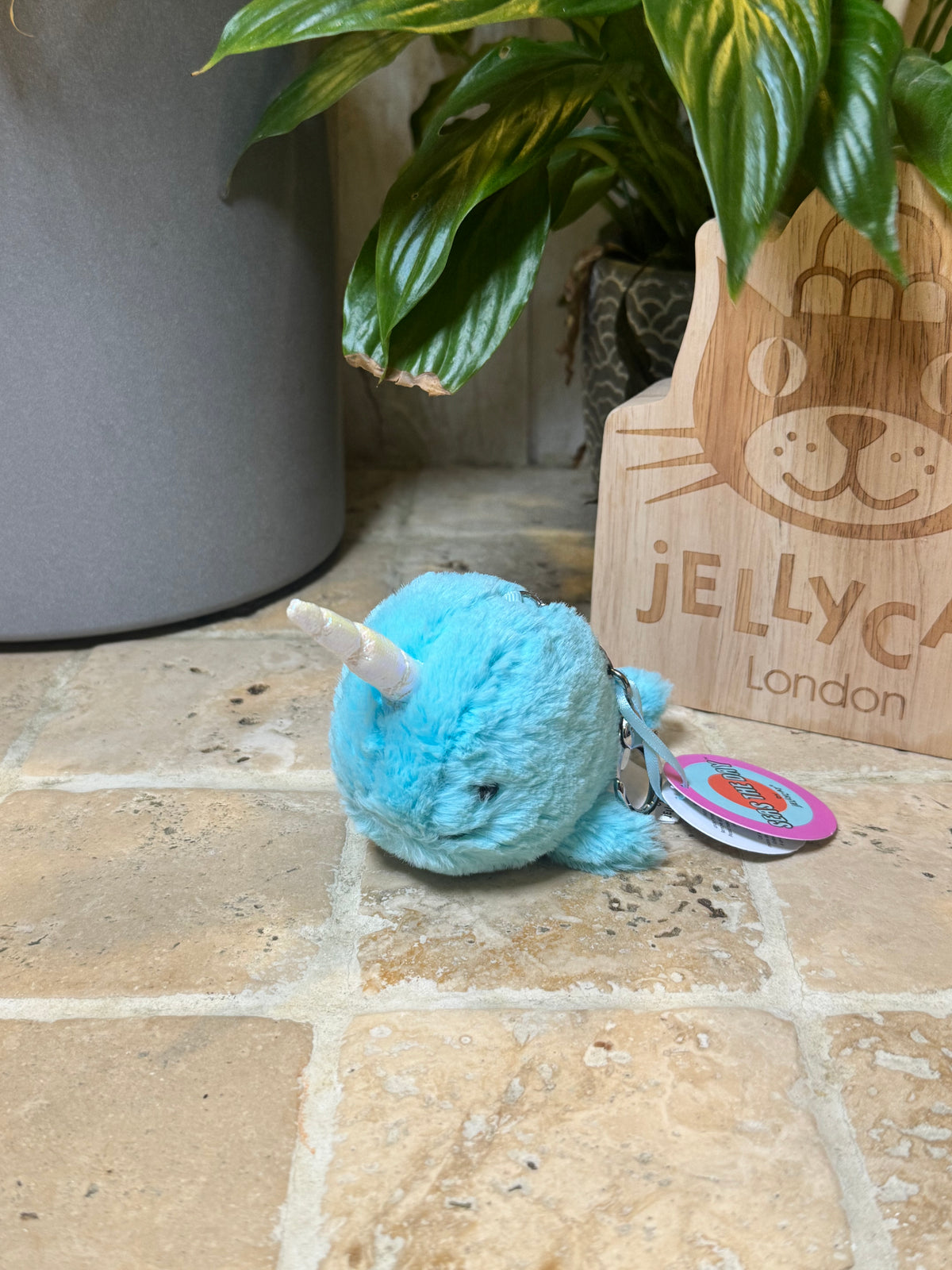 Jellycat Seas The Day Narwhal Bag Charm