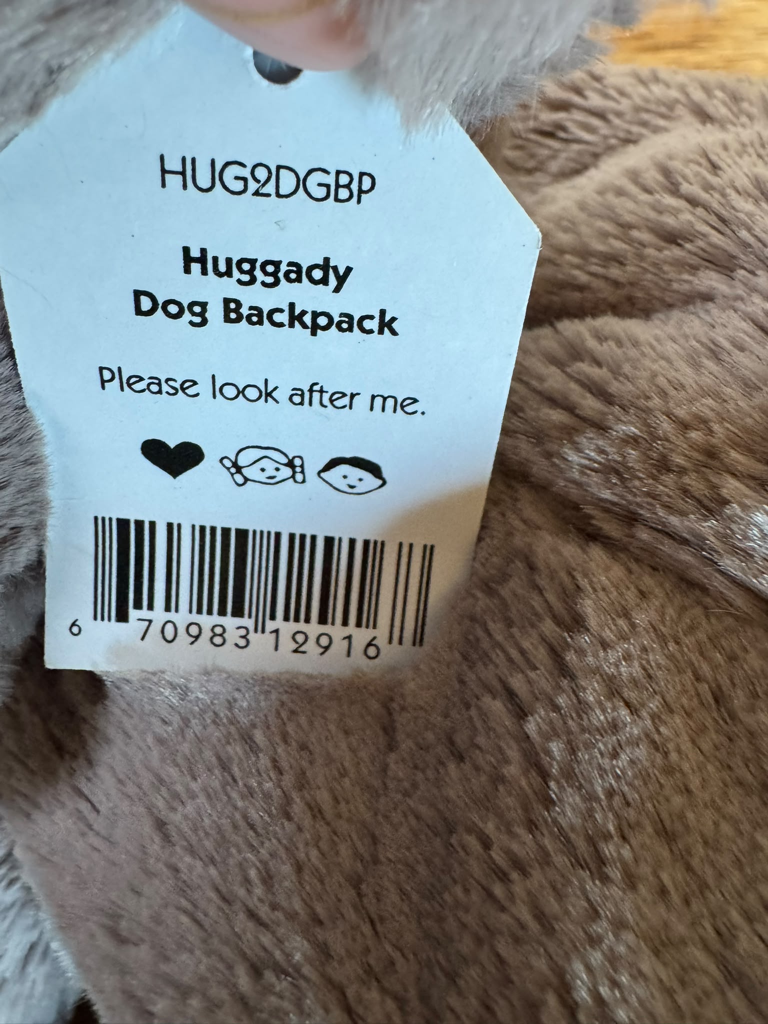 Jellycat Huggady Dog Backpack
