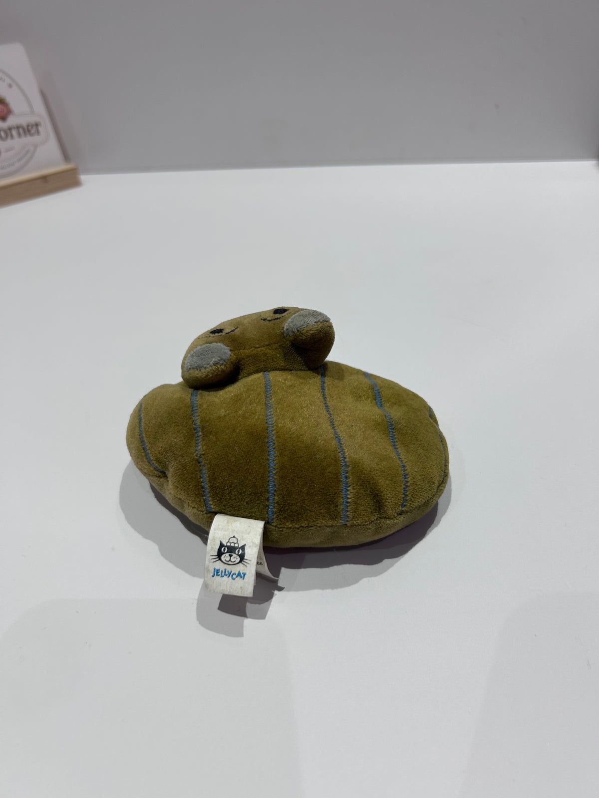 Jellycat Cat Nap Green Stripes