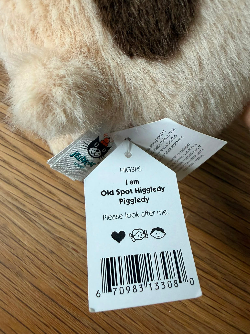 Jellycat Higgledy Piggledy Old Spot Pig - Small
