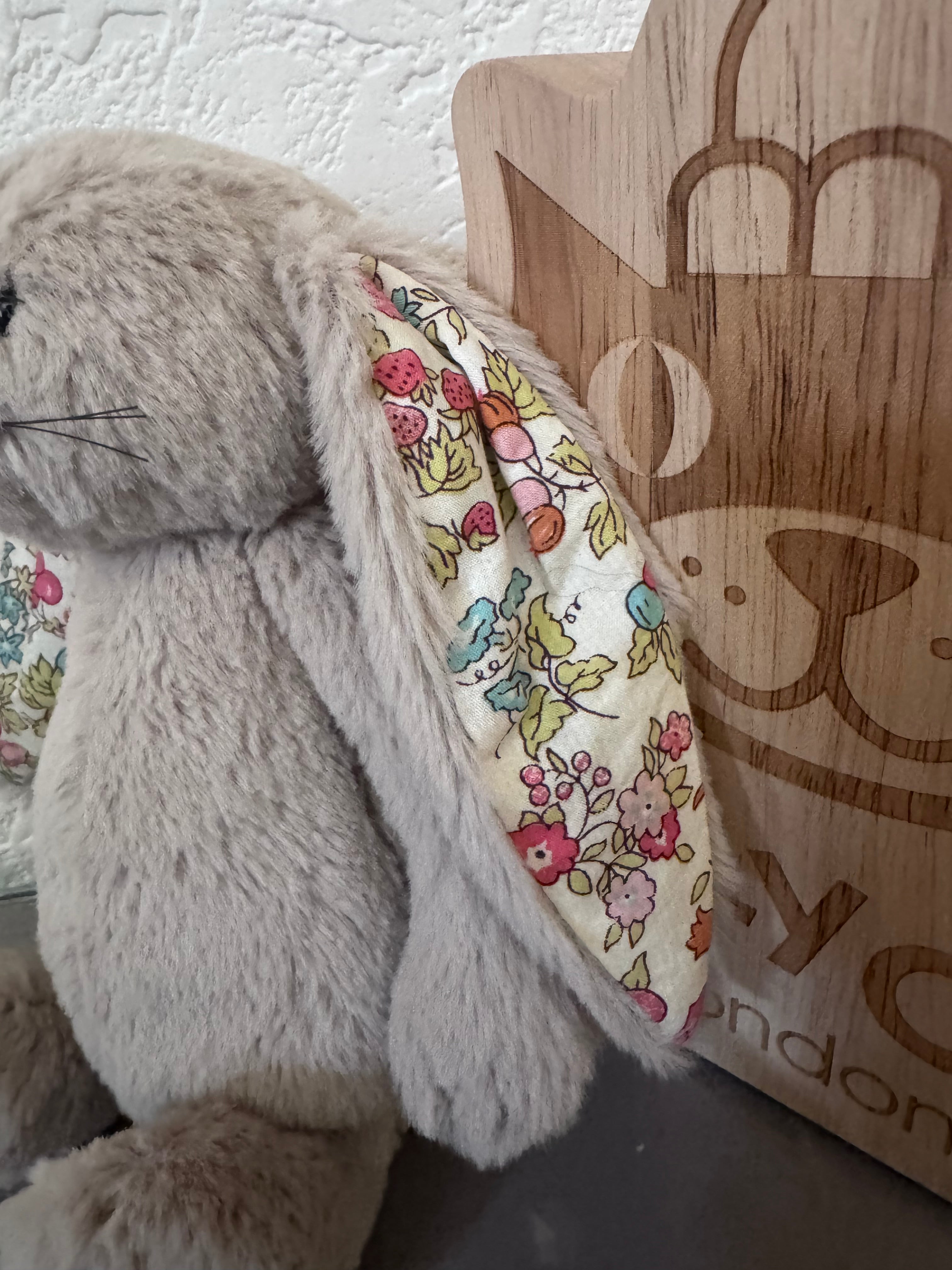 Small Bashful Blossom Liberty Beige Bunny