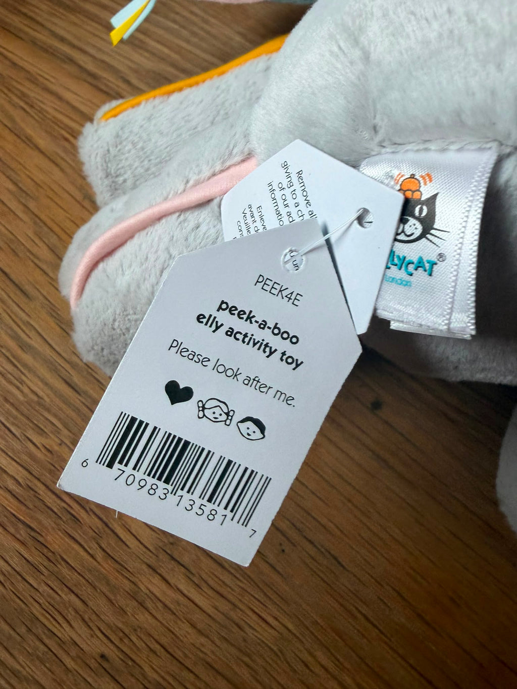 Jellycat Peek-a-Boo Elly Activity Toy