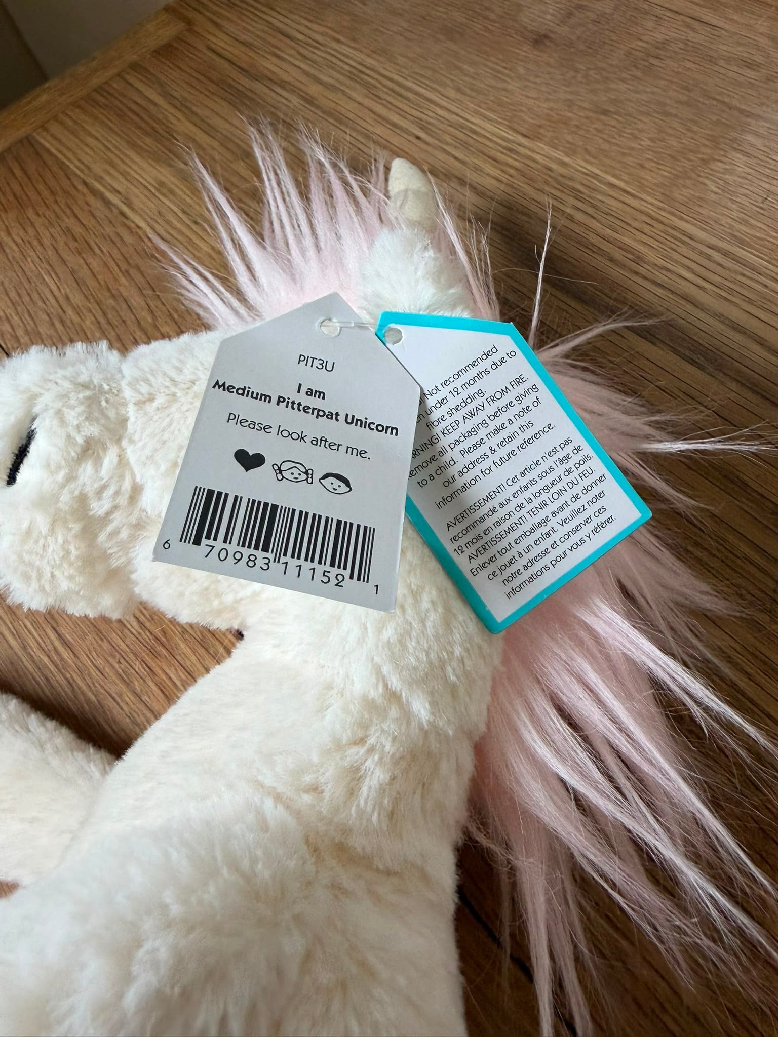 Jellycat Pitterpat Unicorn