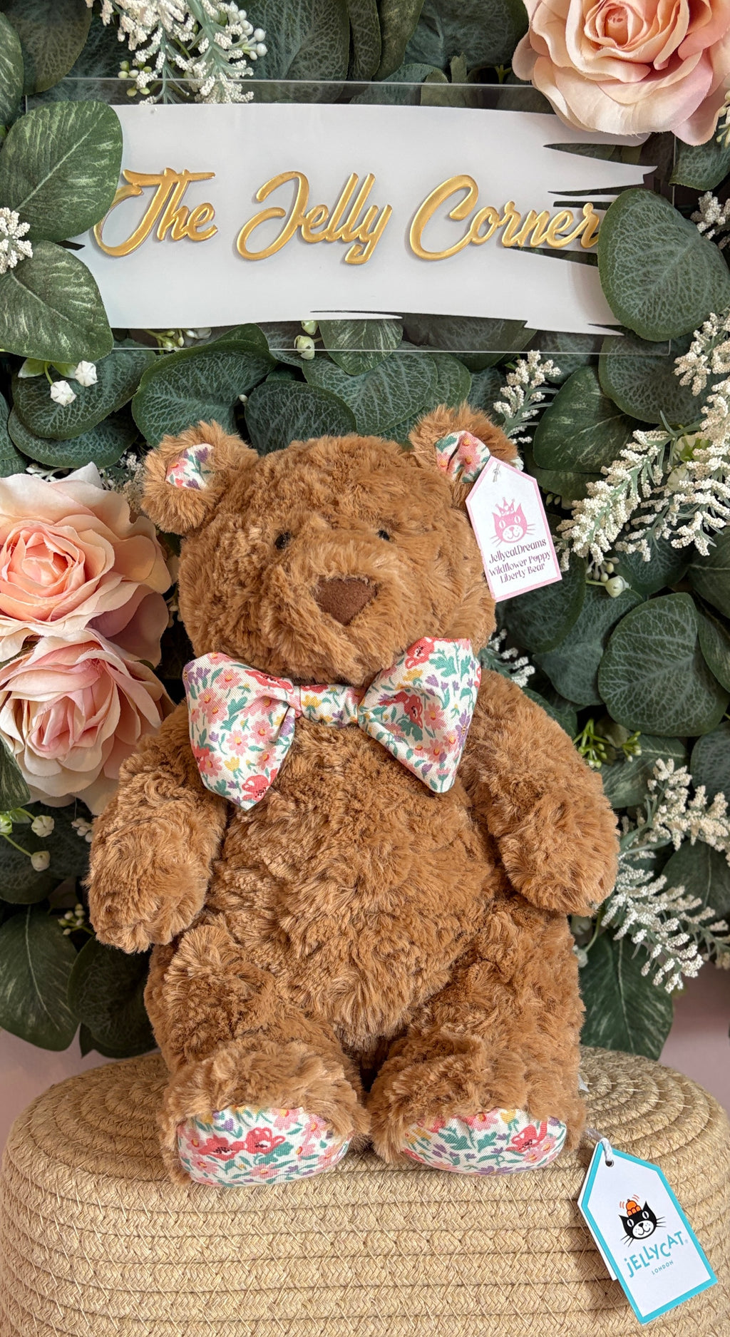 JellycatDreams Wildflower Poppy Liberty Bear | Medium