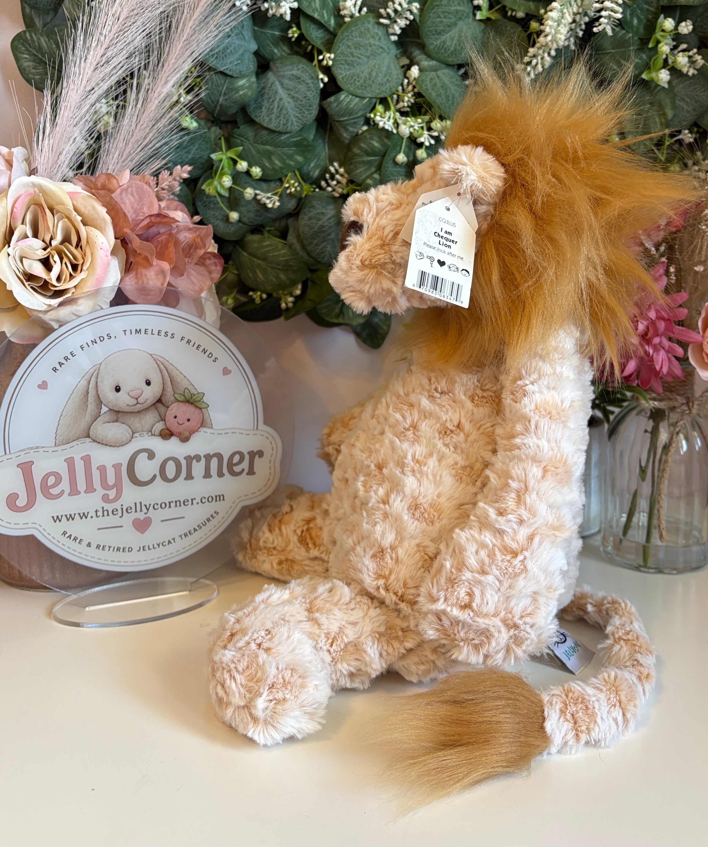 Jellycat Chequer Lion | Vintage | Rare