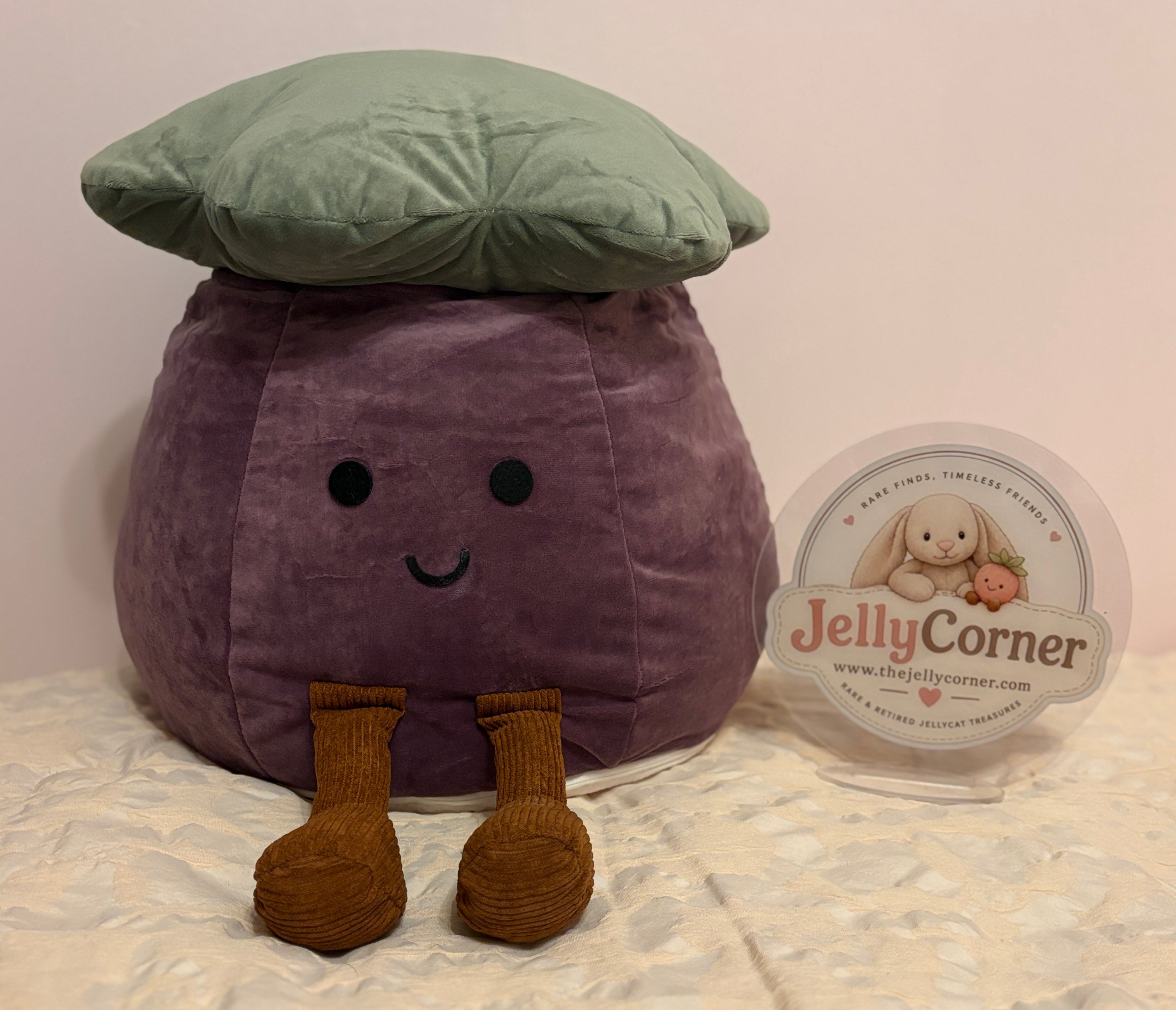 Jellycat Inspired Aubergine Footstool