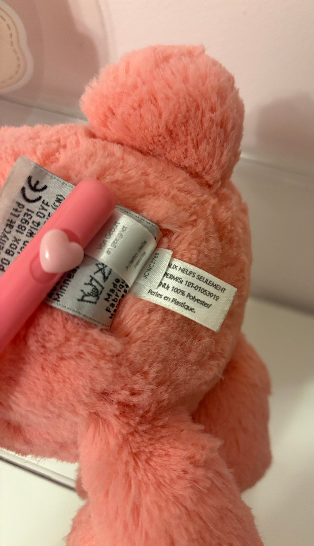 Jellycat Coral Bunny Medium
