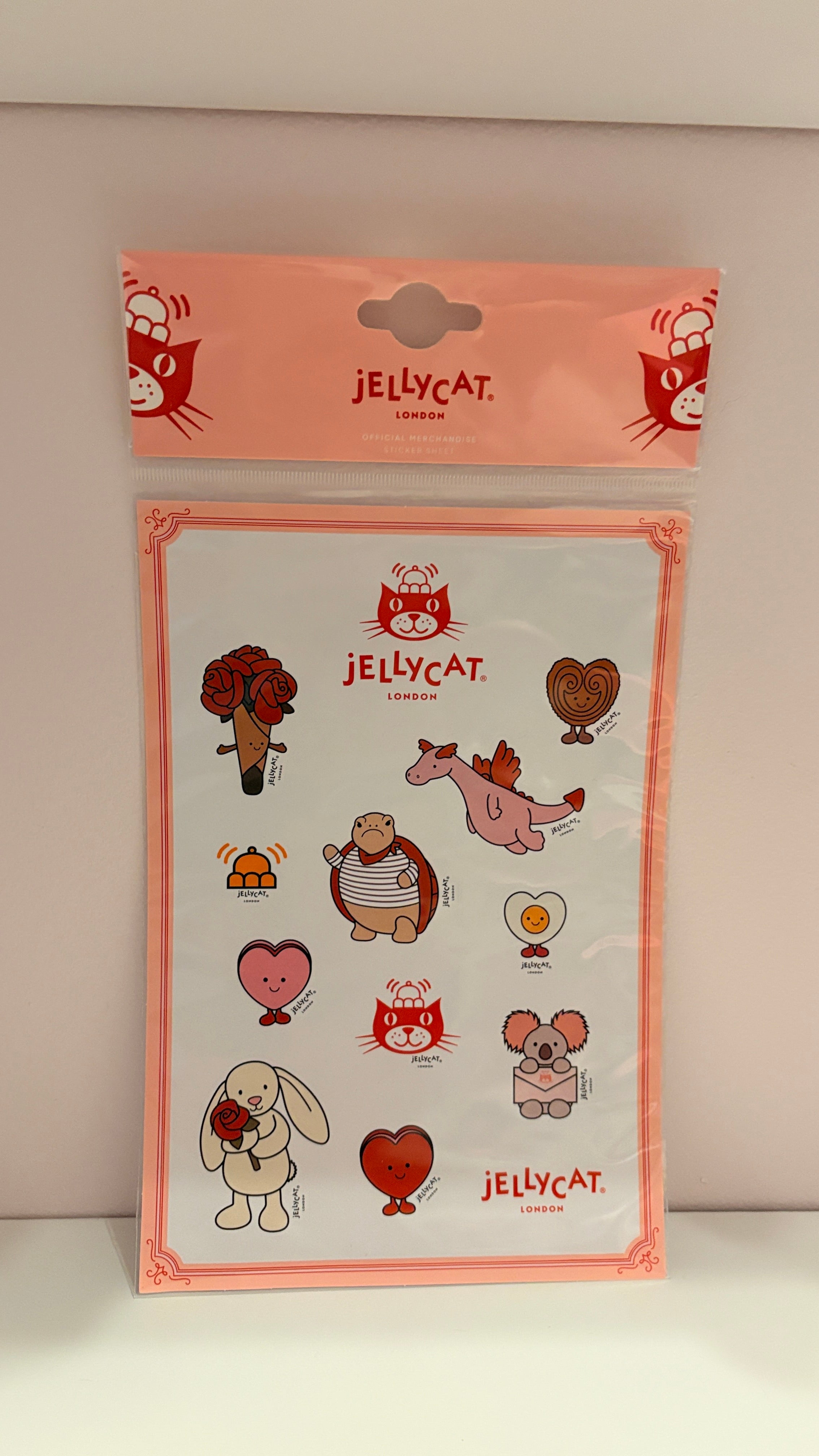 Jellycat Valentine 2026 Stickers