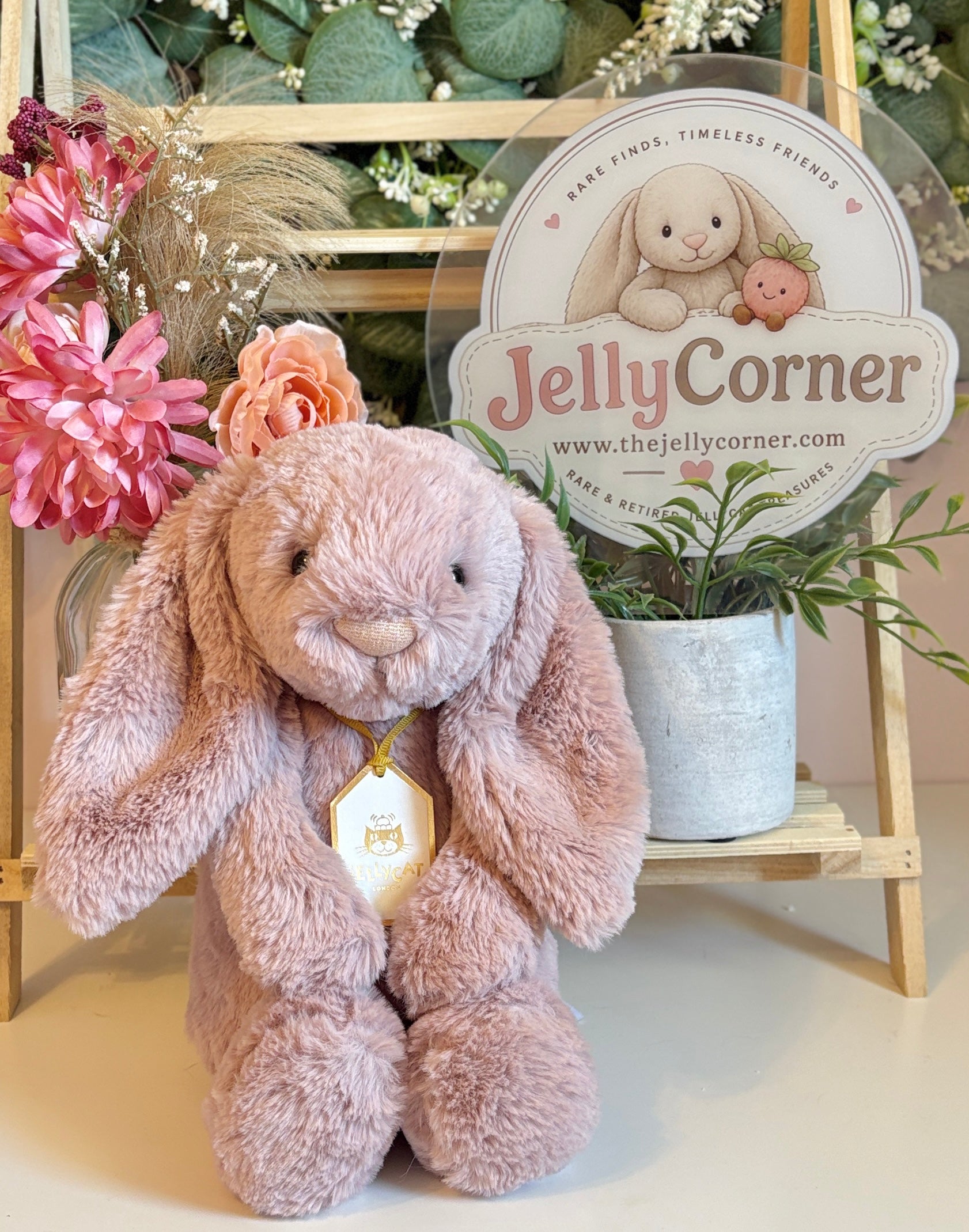 Jellycat OG Luxe Rosa Bunny Medium