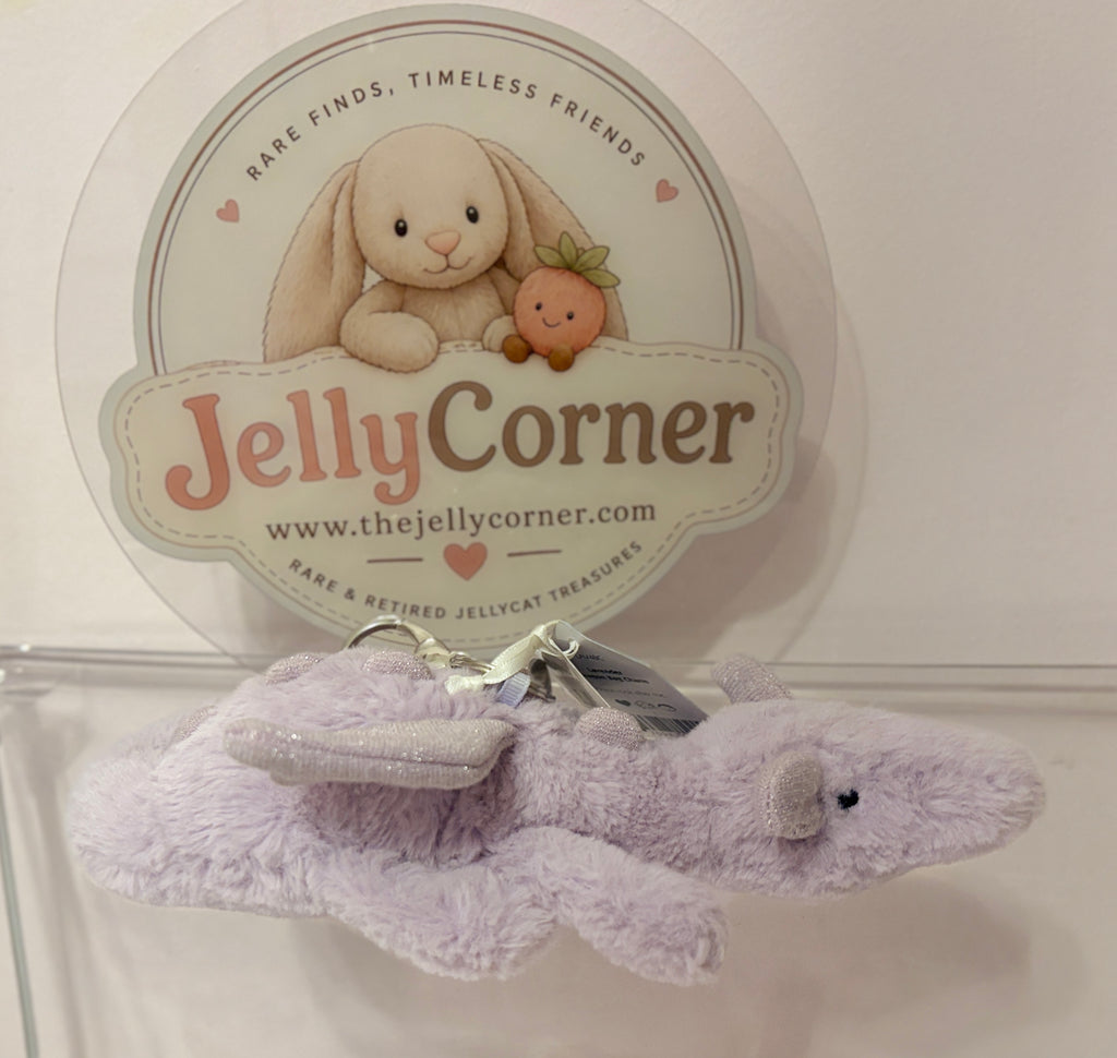 Jellycat Lavender Dragon Bag Charm