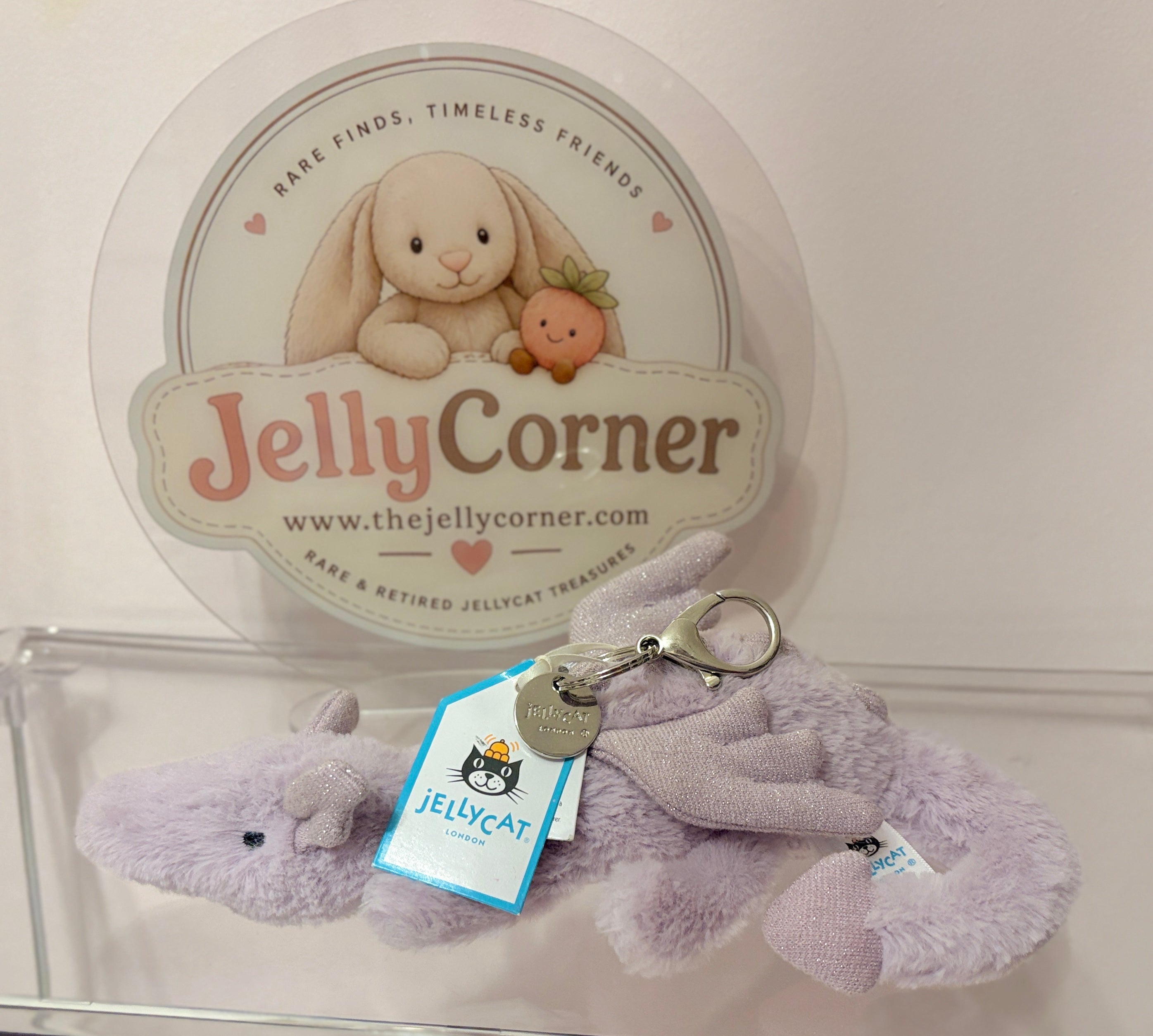 Jellycat Lavender Dragon Bag Charm