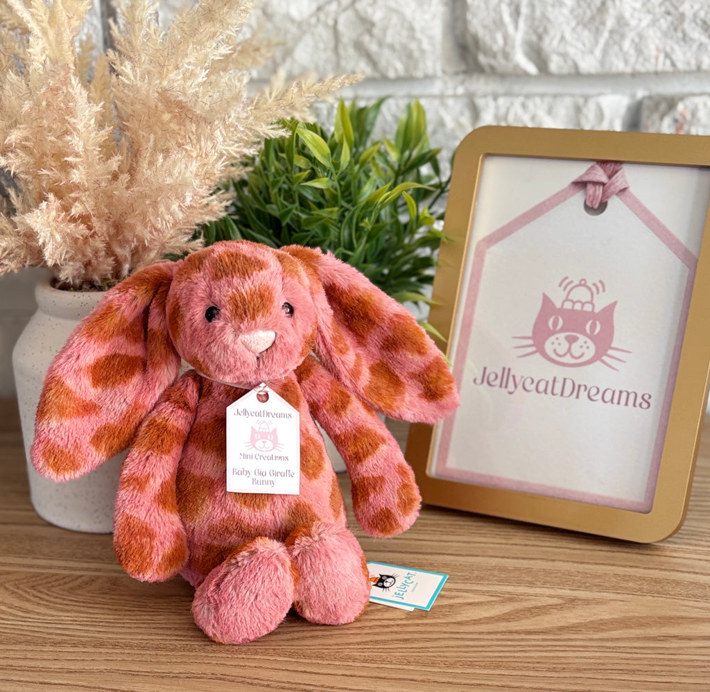 JellycatDreams Mini Creations Baby Gia Giraffe Bunny