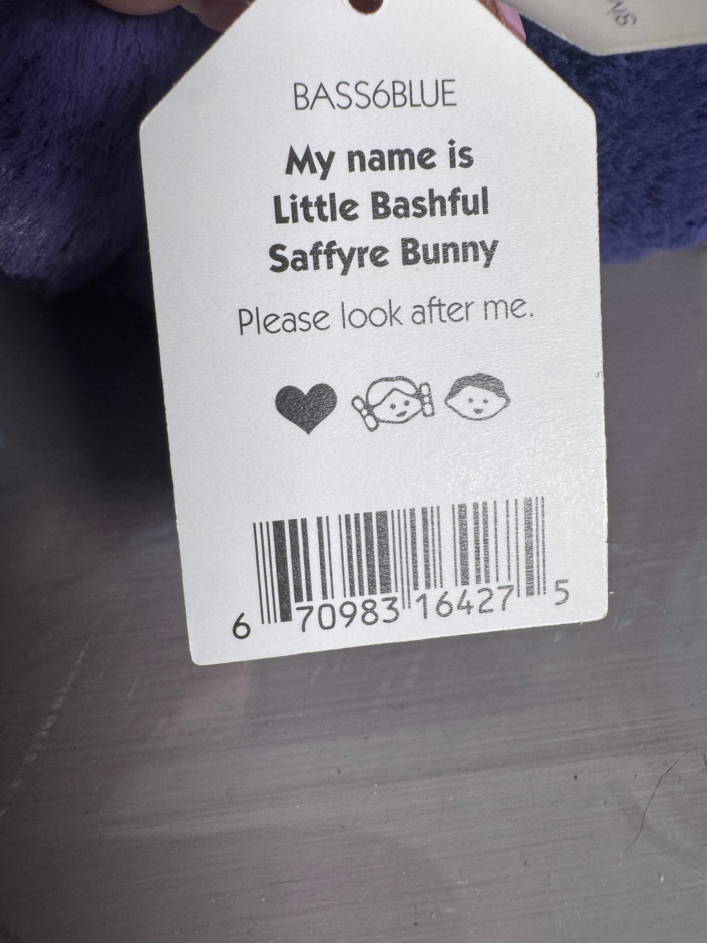 Small bashful Saffyre bunny