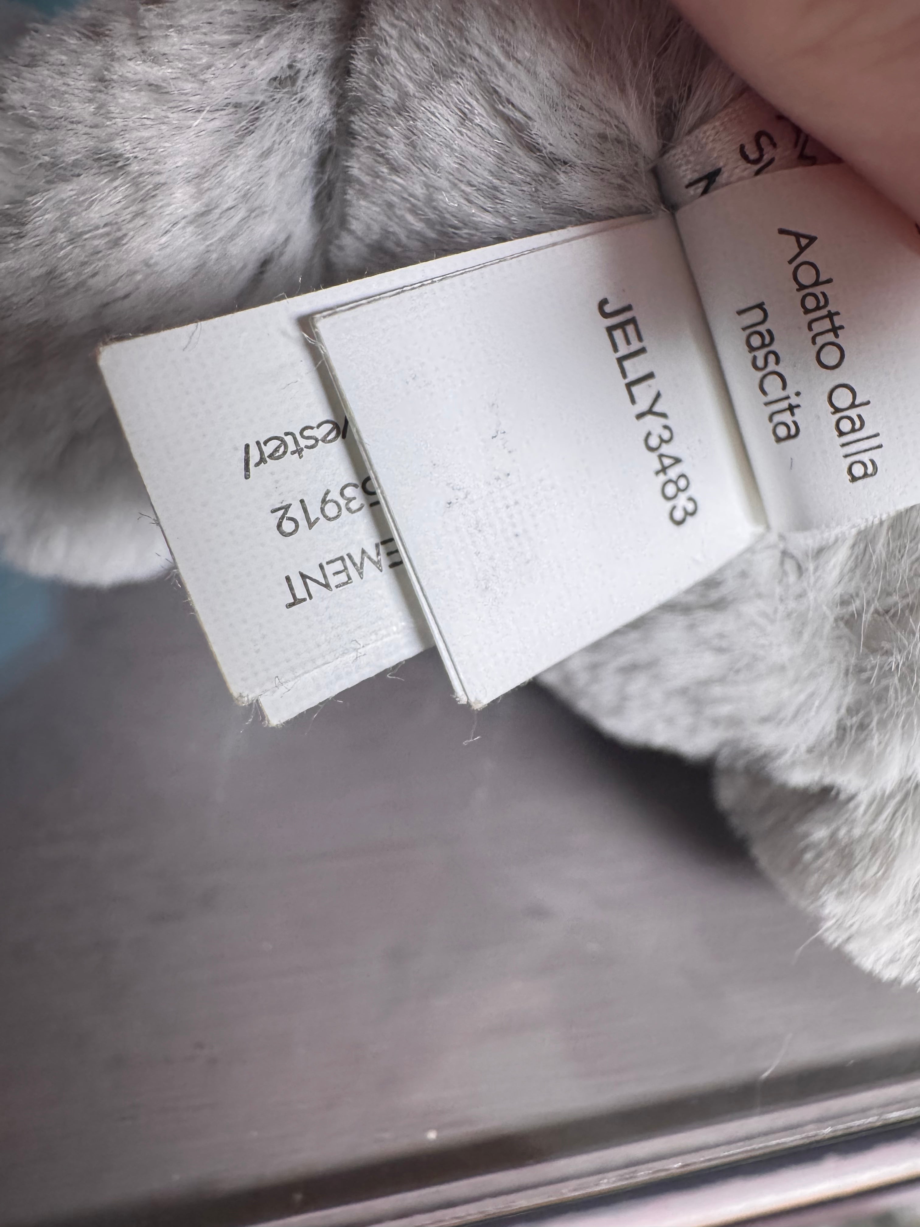 Small blossom silver bunny