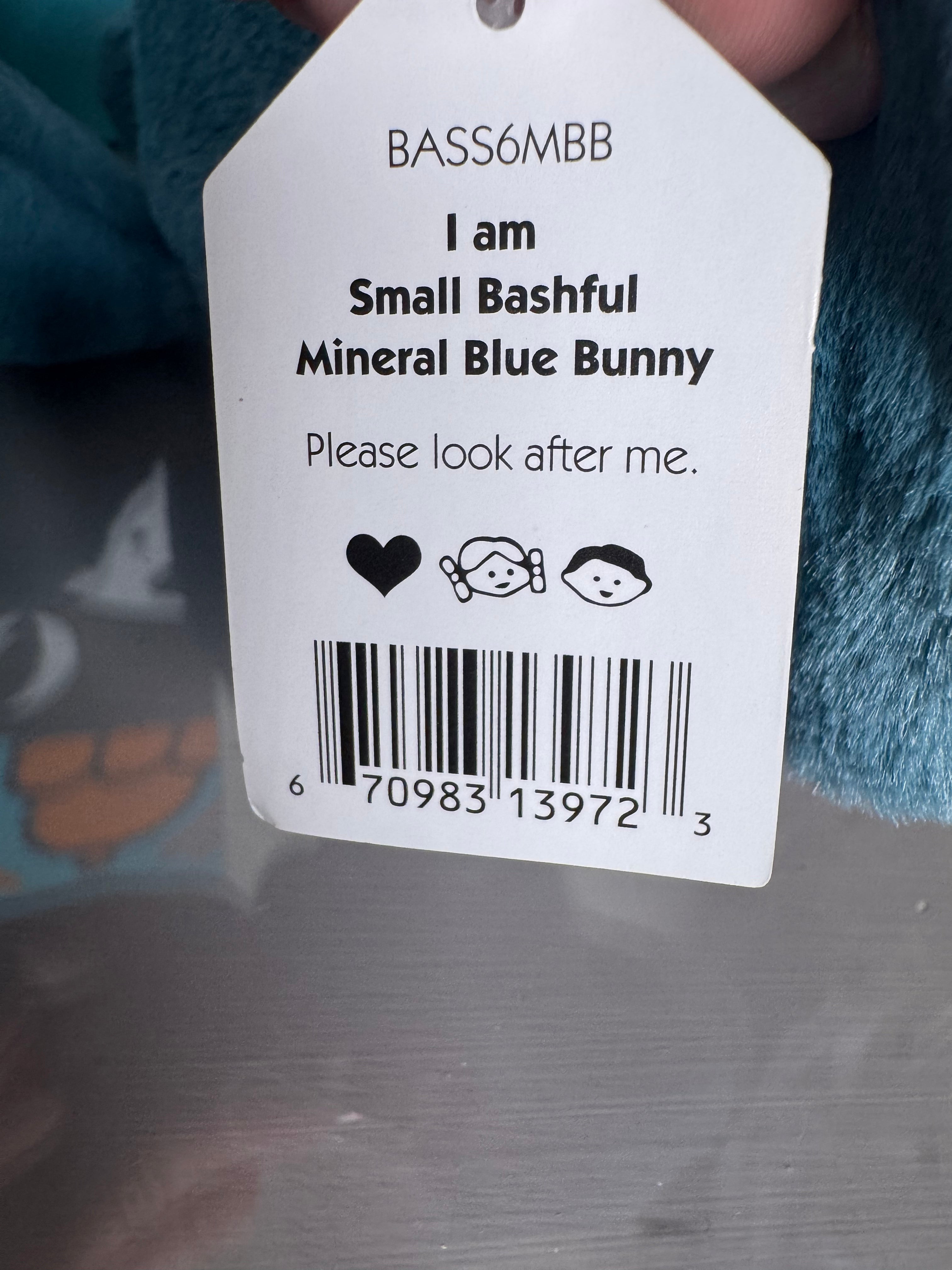Small bashful mineral bunny